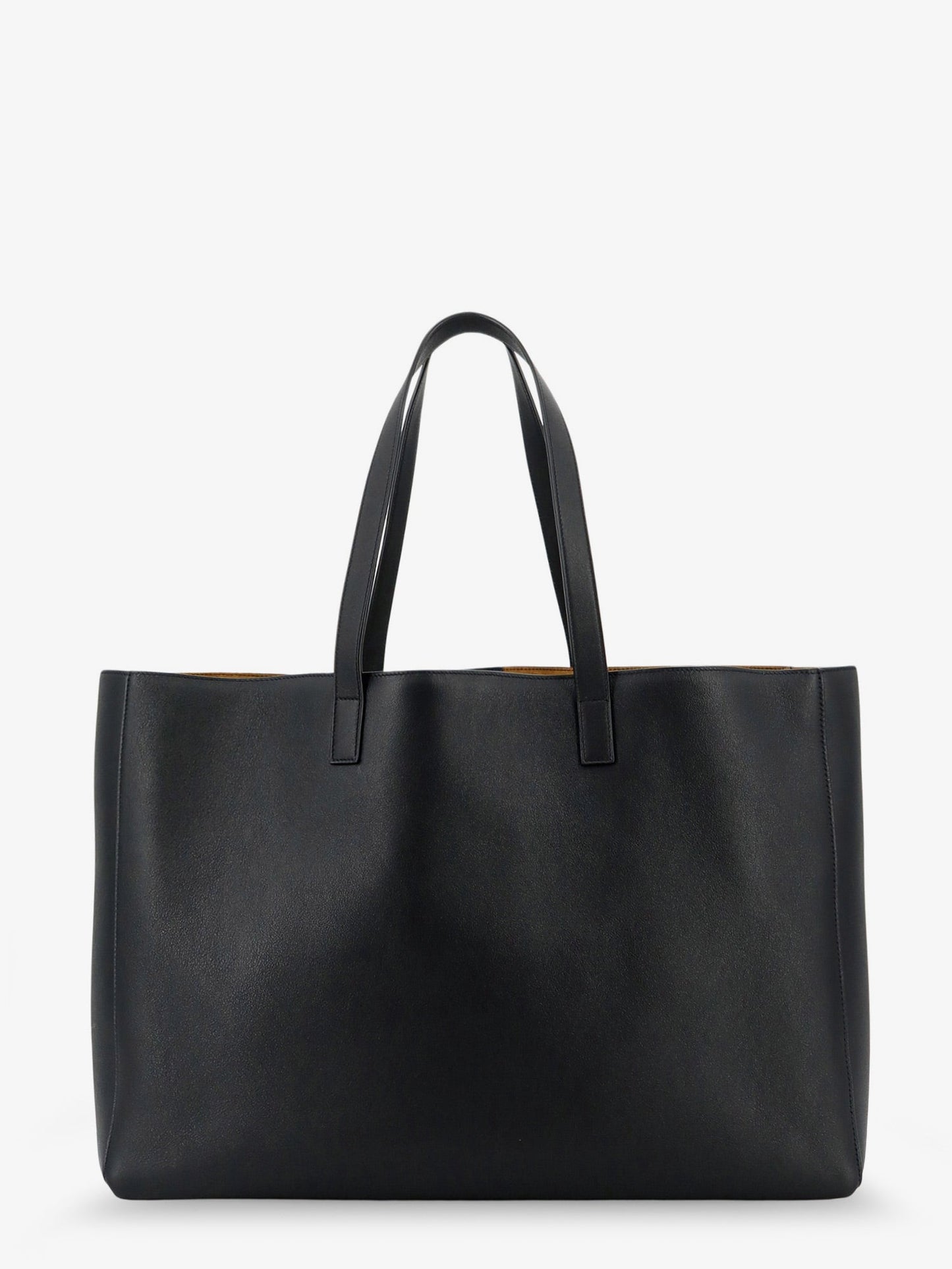 Saint Laurent Men Leather Shopping Bag With Front Logo SAINT LAURENT