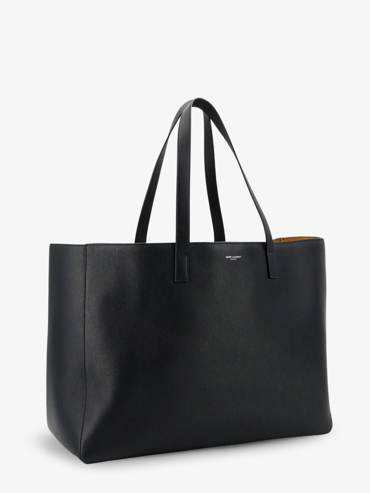 Saint Laurent Men Leather Shopping Bag With Front Logo SAINT LAURENT