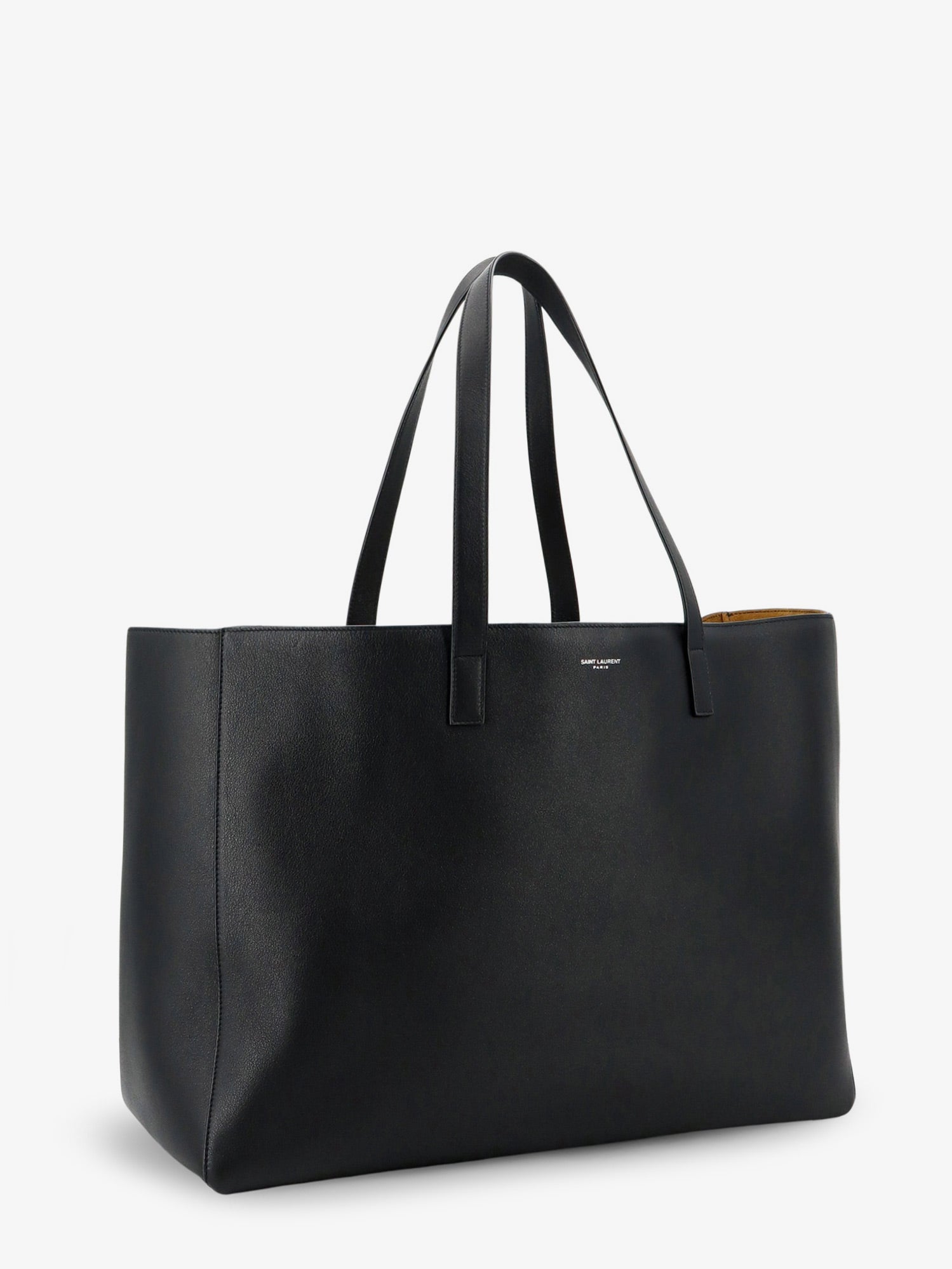 Saint Laurent Men Leather Shopping Bag With Front Logo SAINT LAURENT