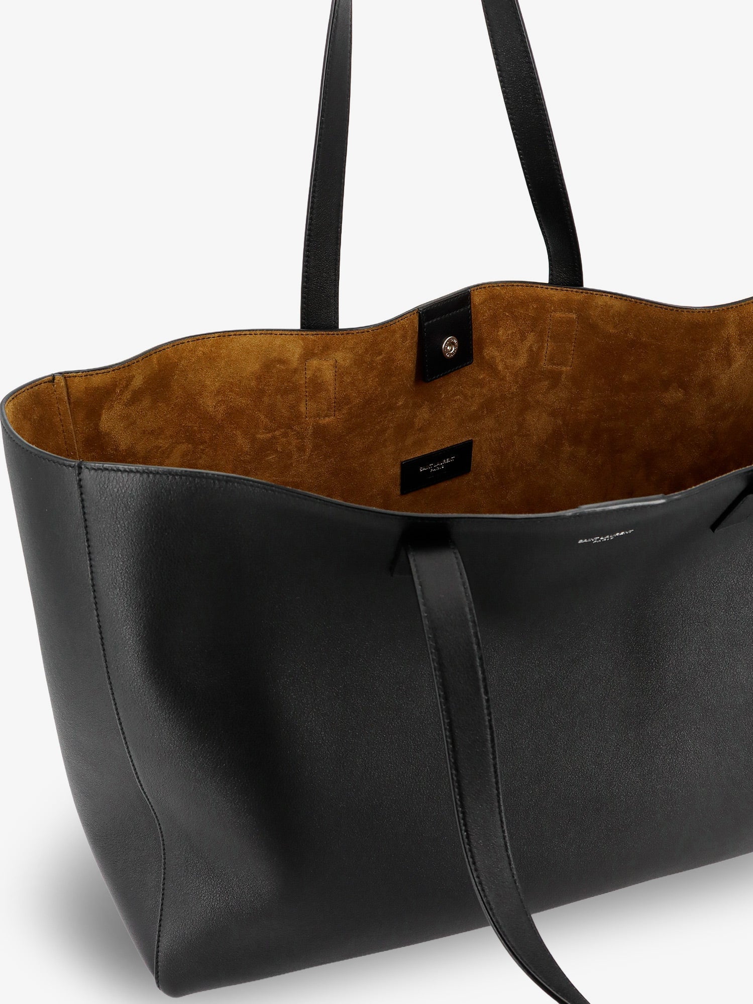 Saint Laurent Men Leather Shopping Bag With Front Logo SAINT LAURENT