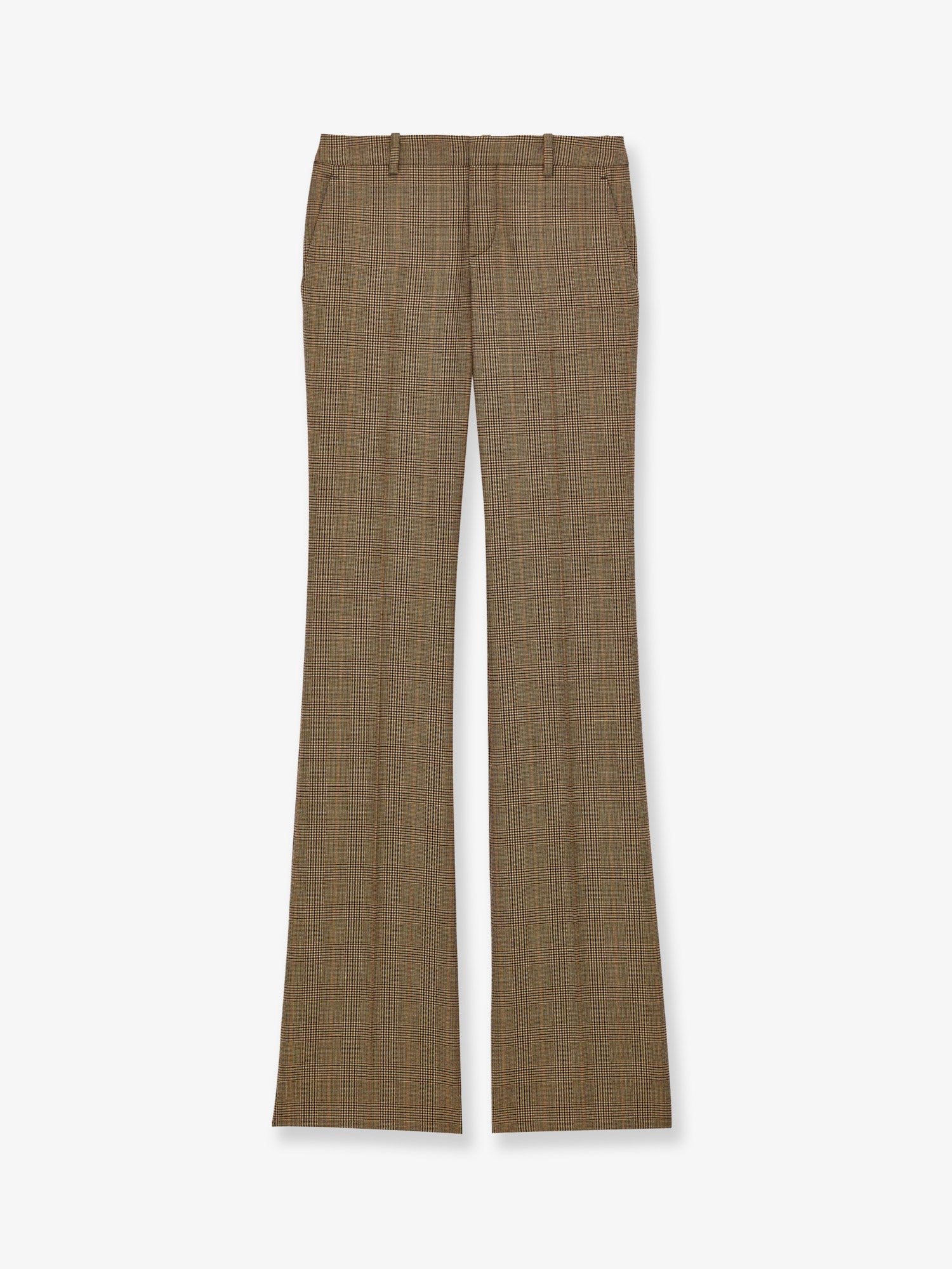 Saint Laurent Women Prince Of Wales Certified Wool Trousers SAINT LAURENT