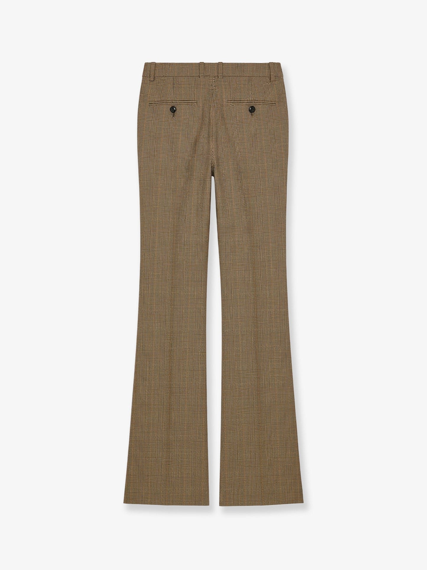 Saint Laurent Women Prince Of Wales Certified Wool Trousers SAINT LAURENT