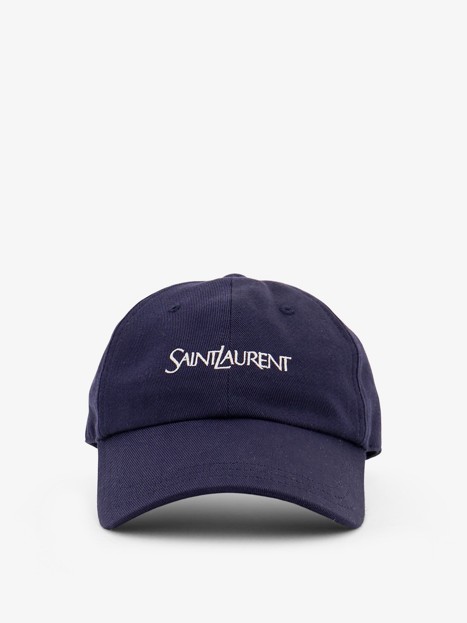 Saint Laurent Men Cotton Hat With Embroidered Logo SAINT LAURENT