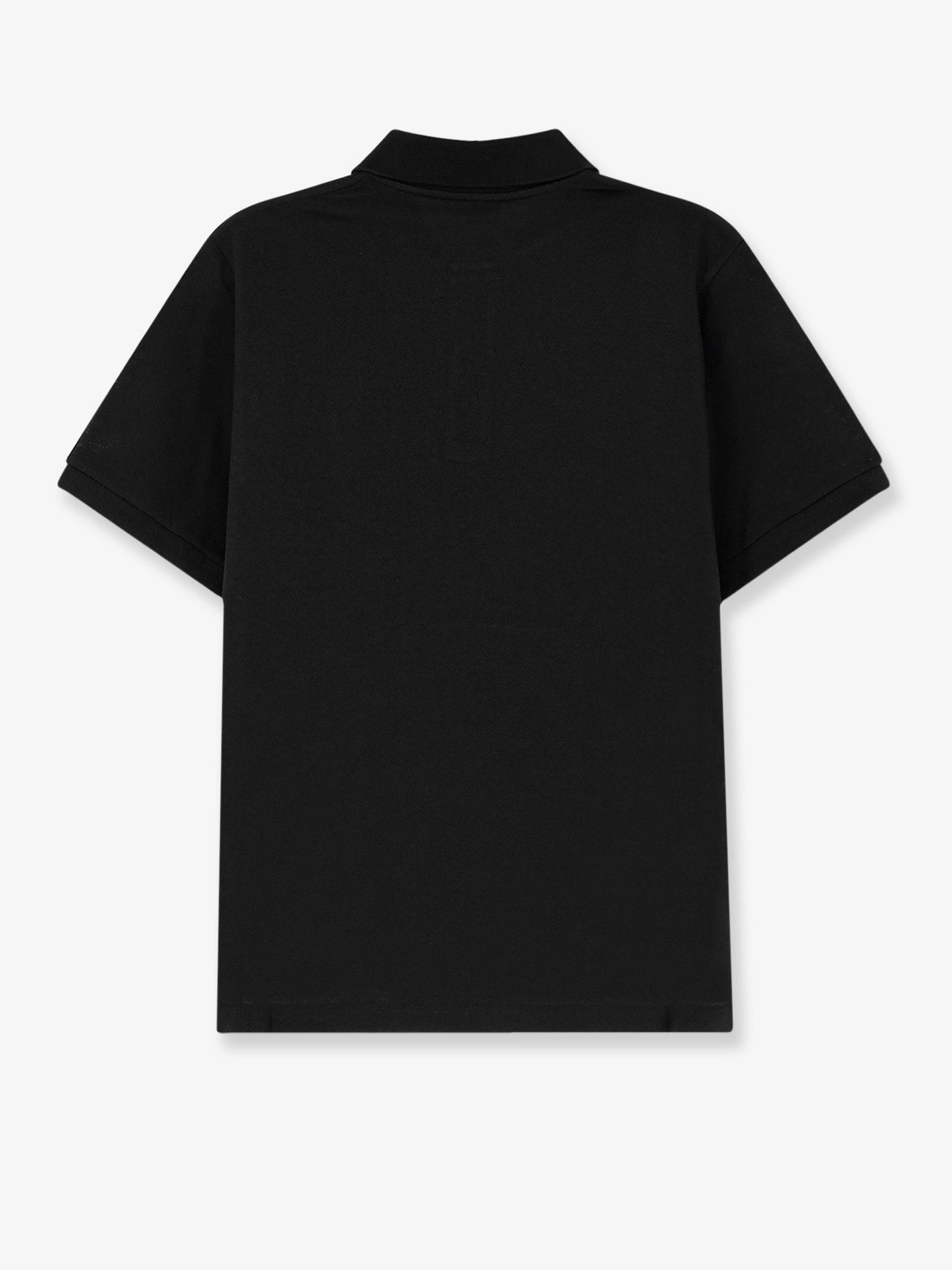 Saint Laurent Men Pique Cotton Polo Shirt With Cassandre Embroidery SAINT LAURENT