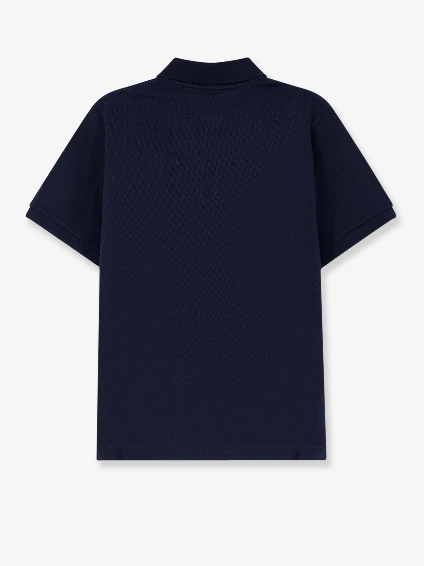 Saint Laurent Men Pique Cotton Polo Shirt With Cassandre Embroidery SAINT LAURENT