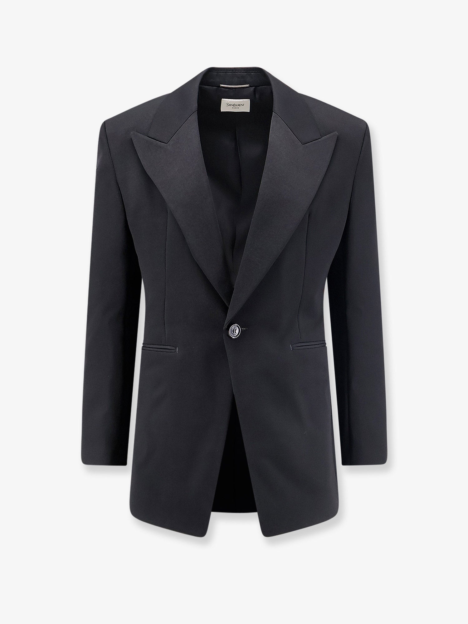 Saint Laurent Men Single-Breasted Certified Wool Blazer SAINT LAURENT