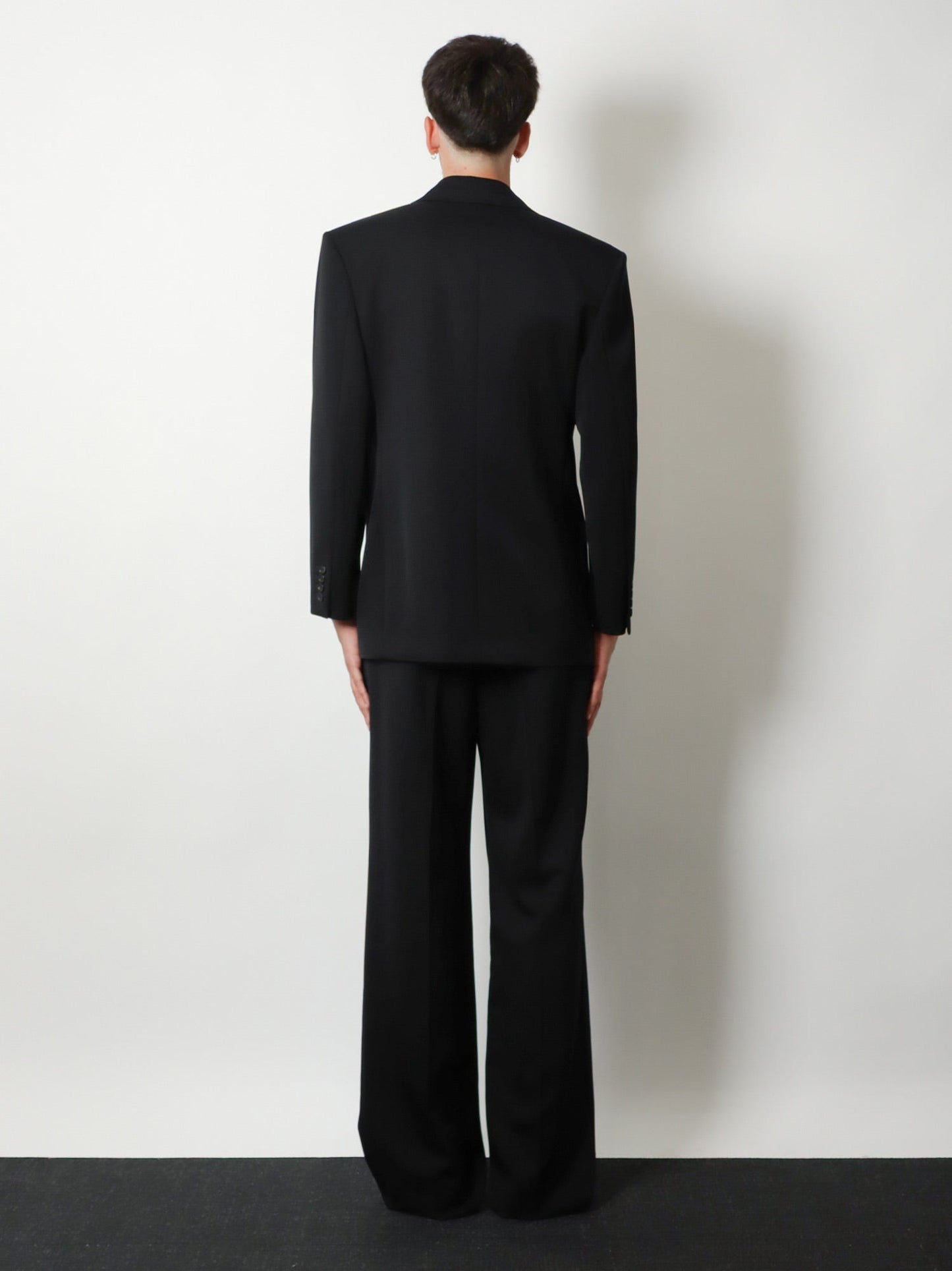 Saint Laurent Men Single-Breasted Certified Wool Blazer SAINT LAURENT