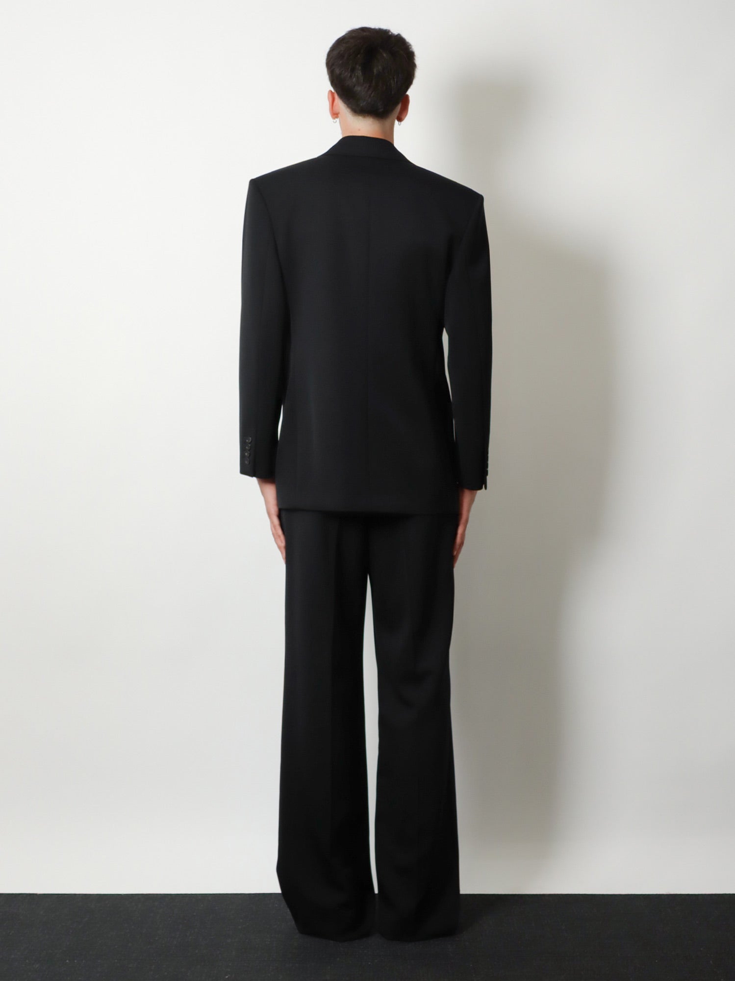 Saint Laurent Men Single-Breasted Certified Wool Blazer SAINT LAURENT