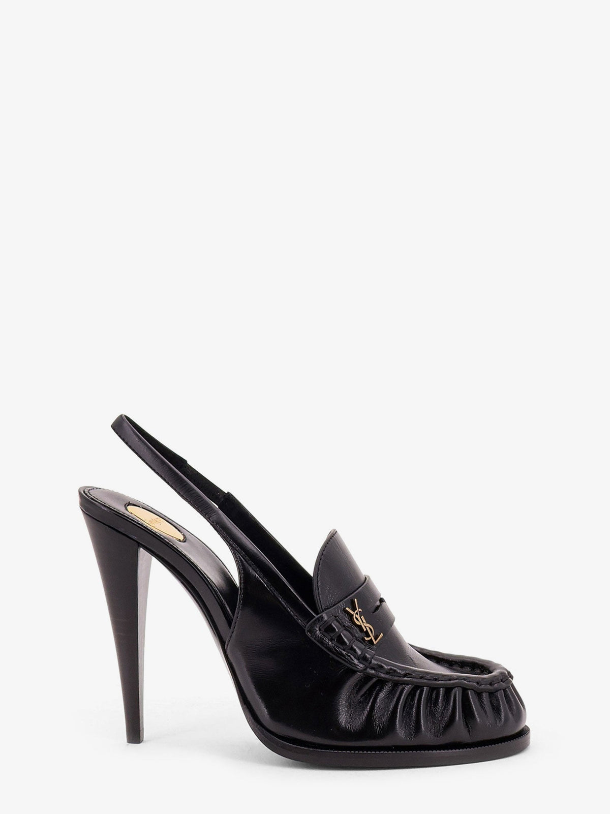 Saint Laurent Women Le Loafer 110 Pumps With Metal Cassandre Logo SAINT LAURENT