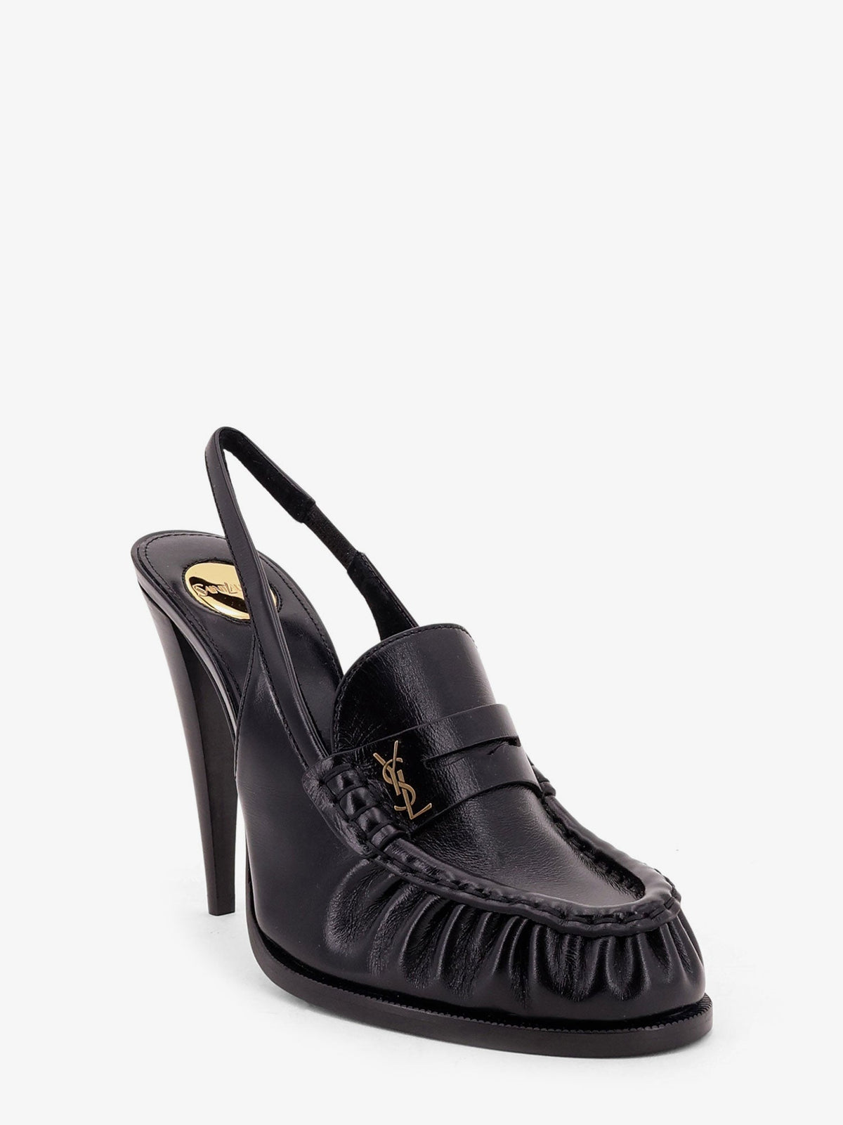 Saint Laurent Women Le Loafer 110 Pumps With Metal Cassandre Logo SAINT LAURENT
