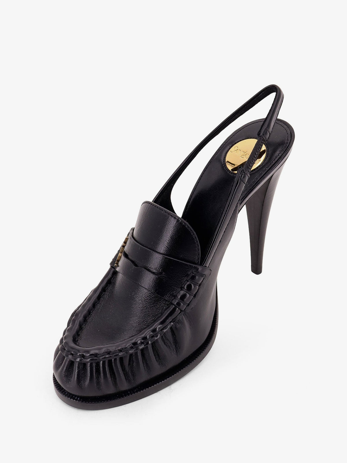 Saint Laurent Women Le Loafer 110 Pumps With Metal Cassandre Logo SAINT LAURENT