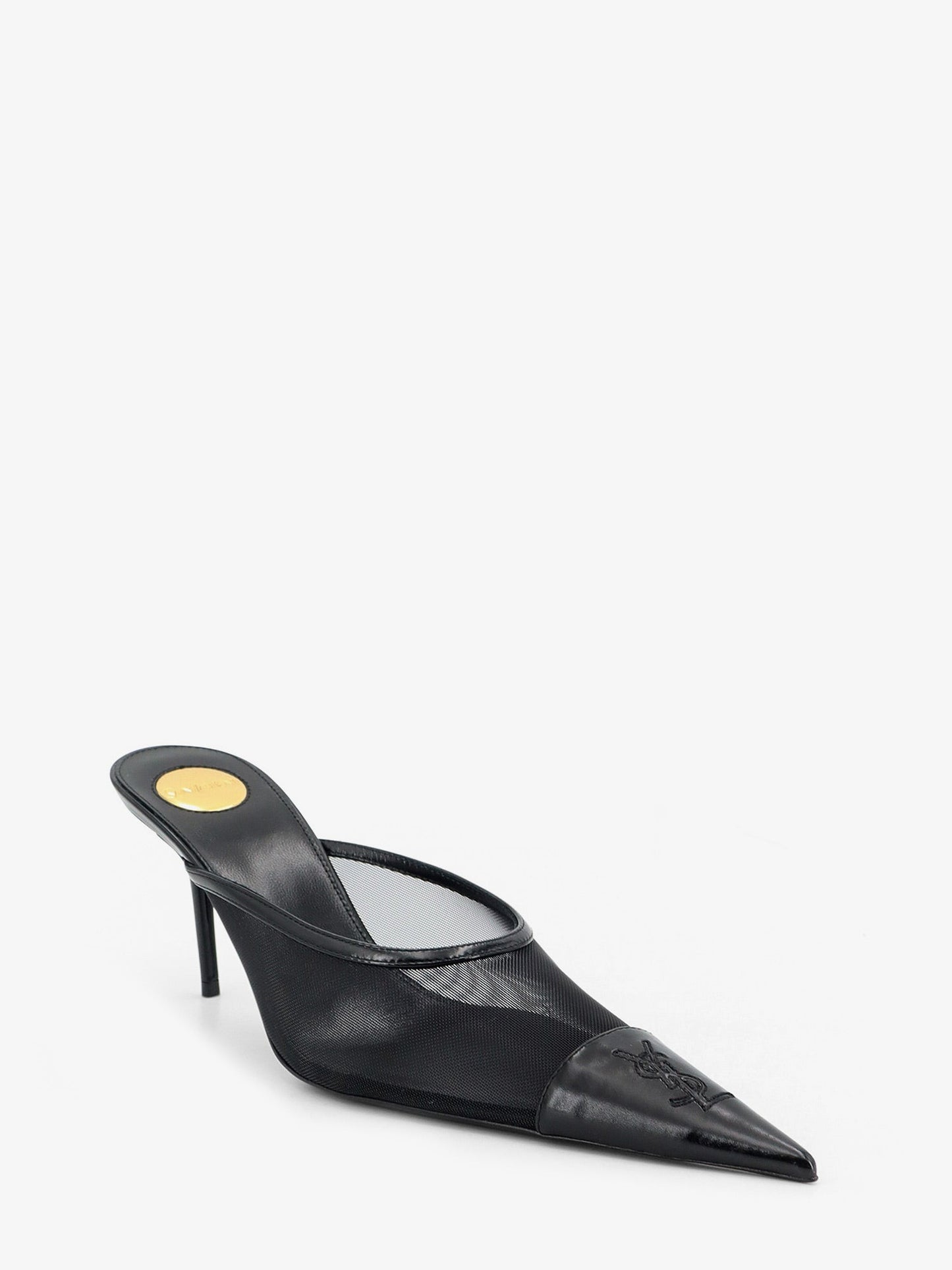 Saint Laurent Women Renee Mesh Pump With Cassandre Toe SAINT LAURENT