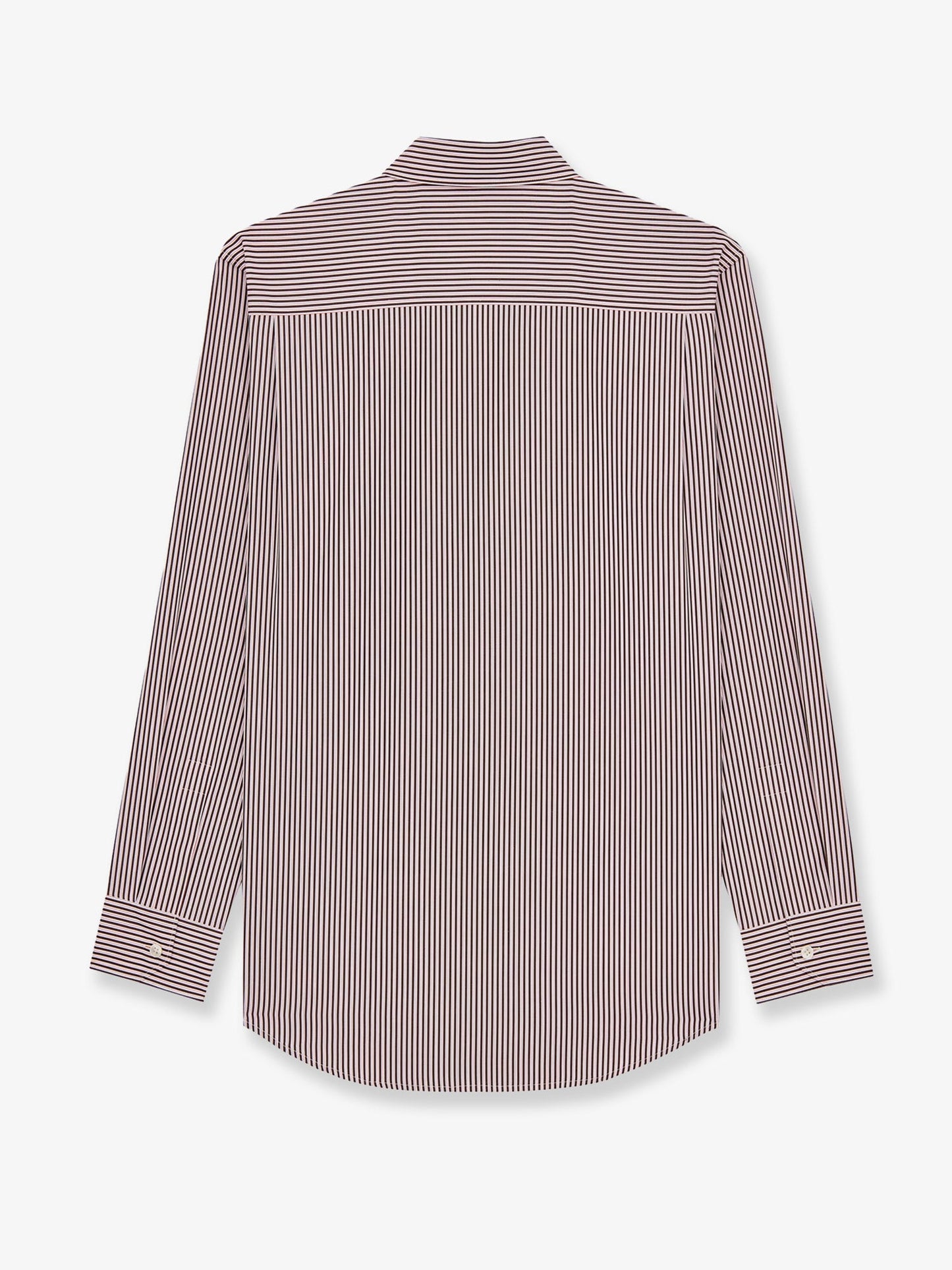 Saint Laurent Men Cassandre Cotton Shirt With Striped Pattern SAINT LAURENT
