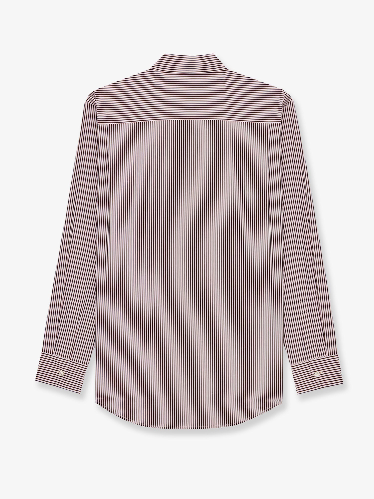 Saint Laurent Men Cassandre Cotton Shirt With Striped Pattern SAINT LAURENT