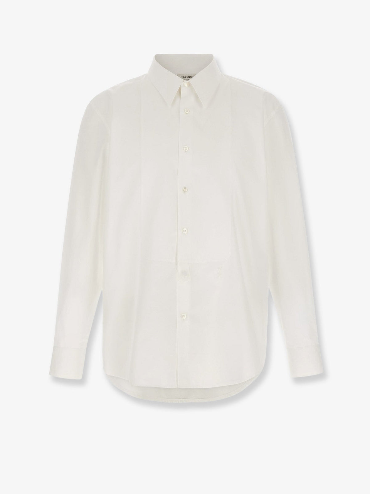 Saint Laurent Men Cotton Shirt With Plastron SAINT LAURENT