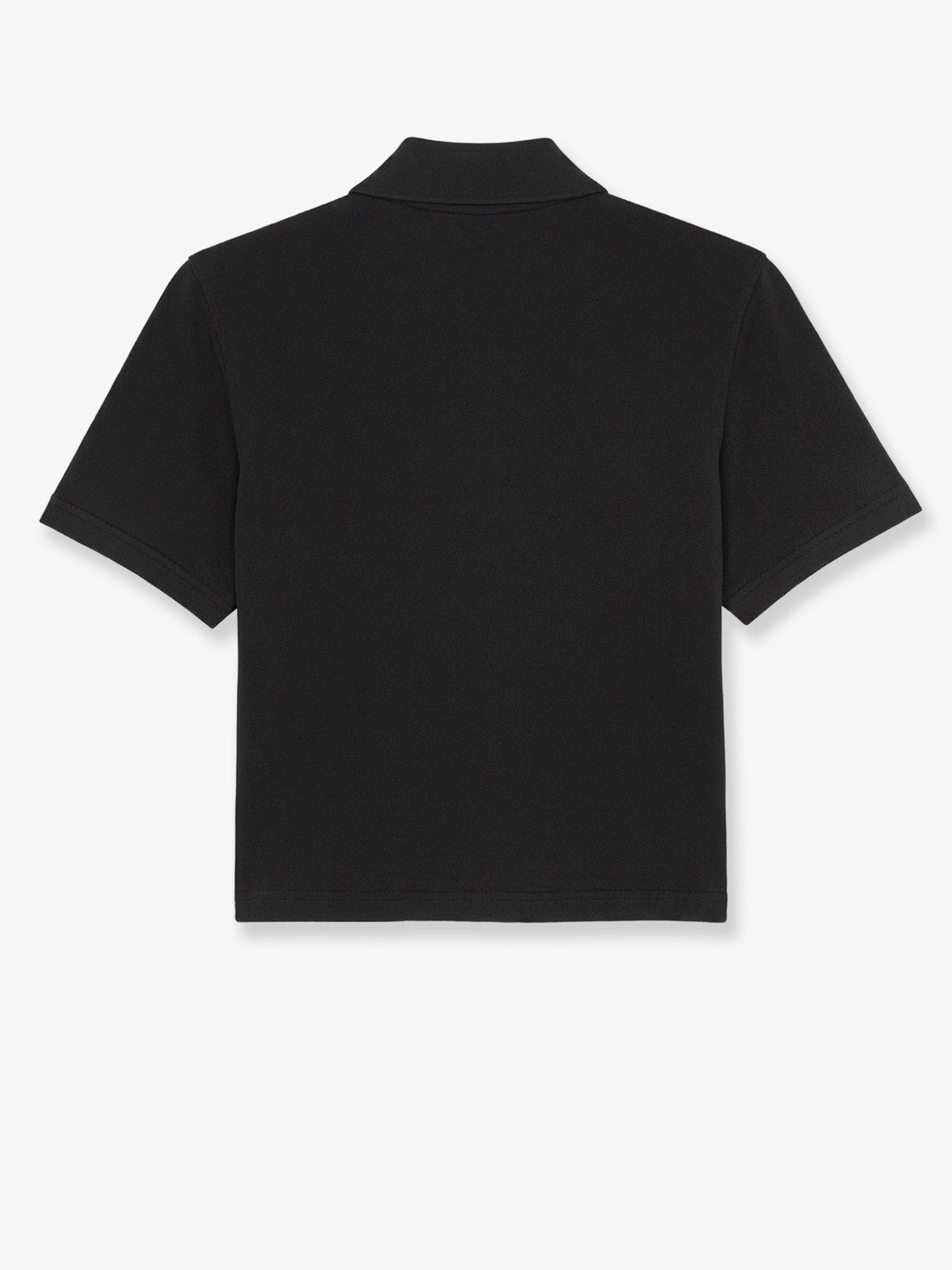 Saint Laurent Women Cassandre Cotton Pique Cotton Polo Shirt SAINT LAURENT