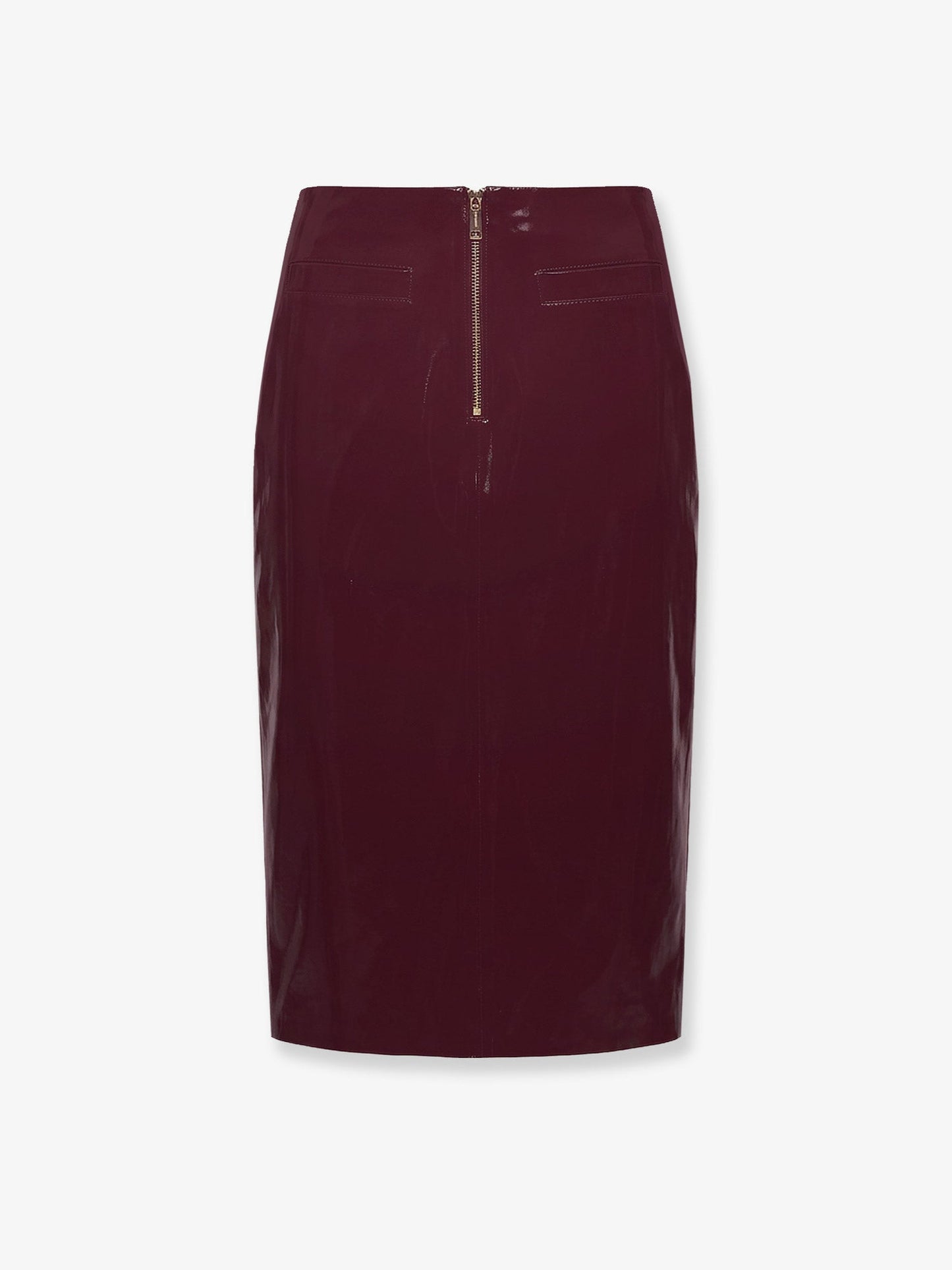 Self Portrait Women Vinyl Midi Skirt SELF-PORTRAIT