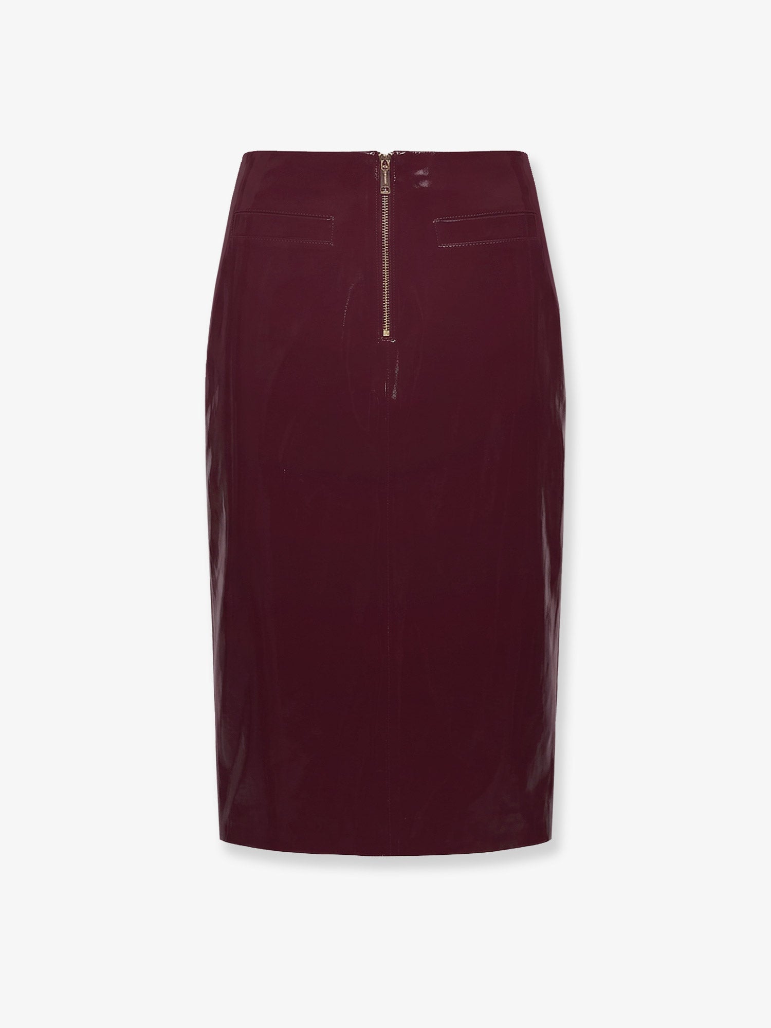 Self Portrait Women Vinyl Midi Skirt SELF-PORTRAIT