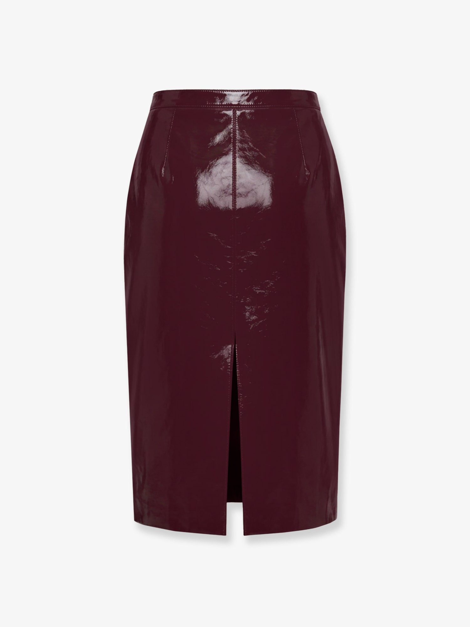 Self Portrait Women Vinyl Midi Skirt SELF-PORTRAIT