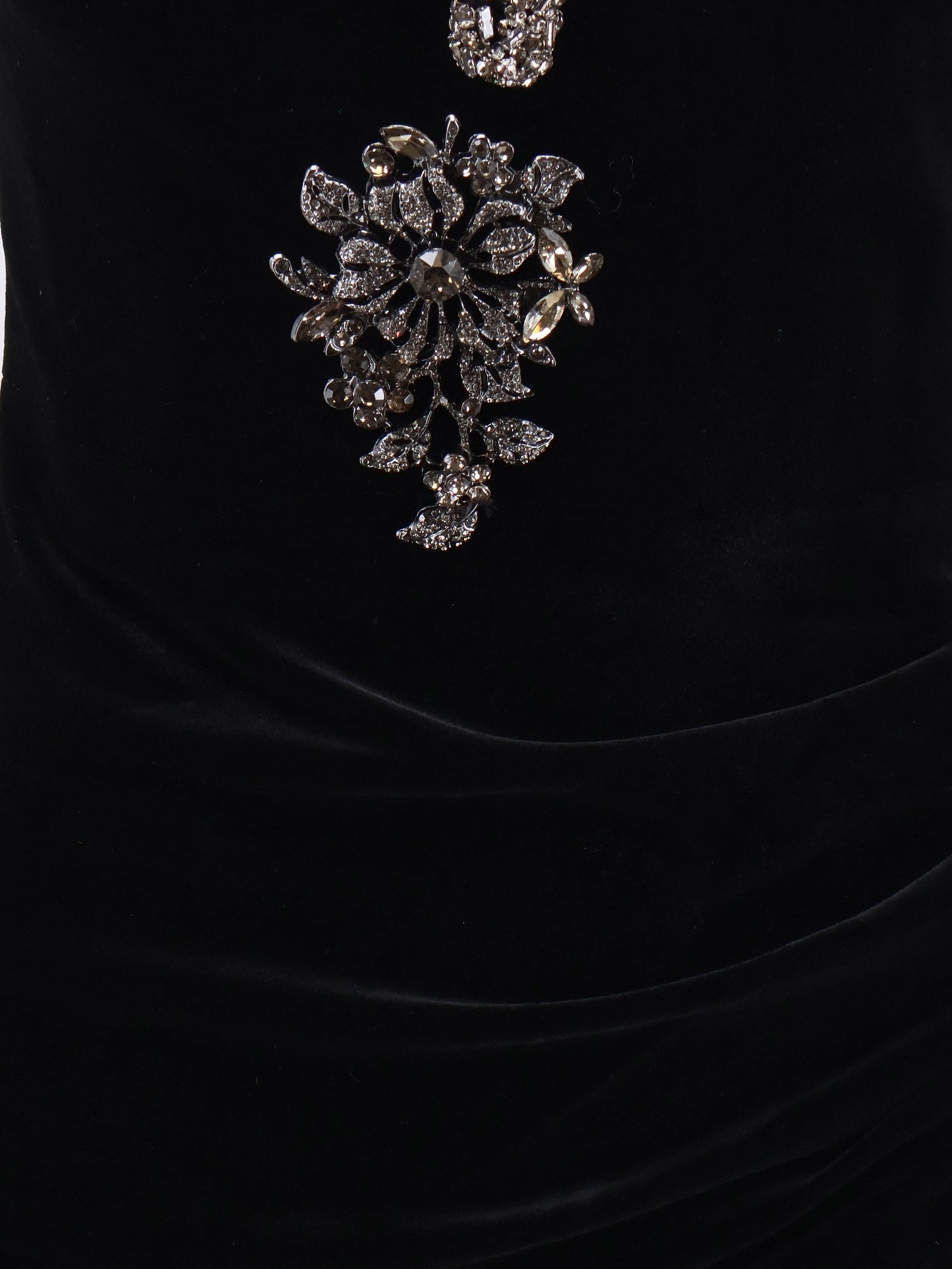Self Portrait Women Velvet Long Dress SELF-PORTRAIT