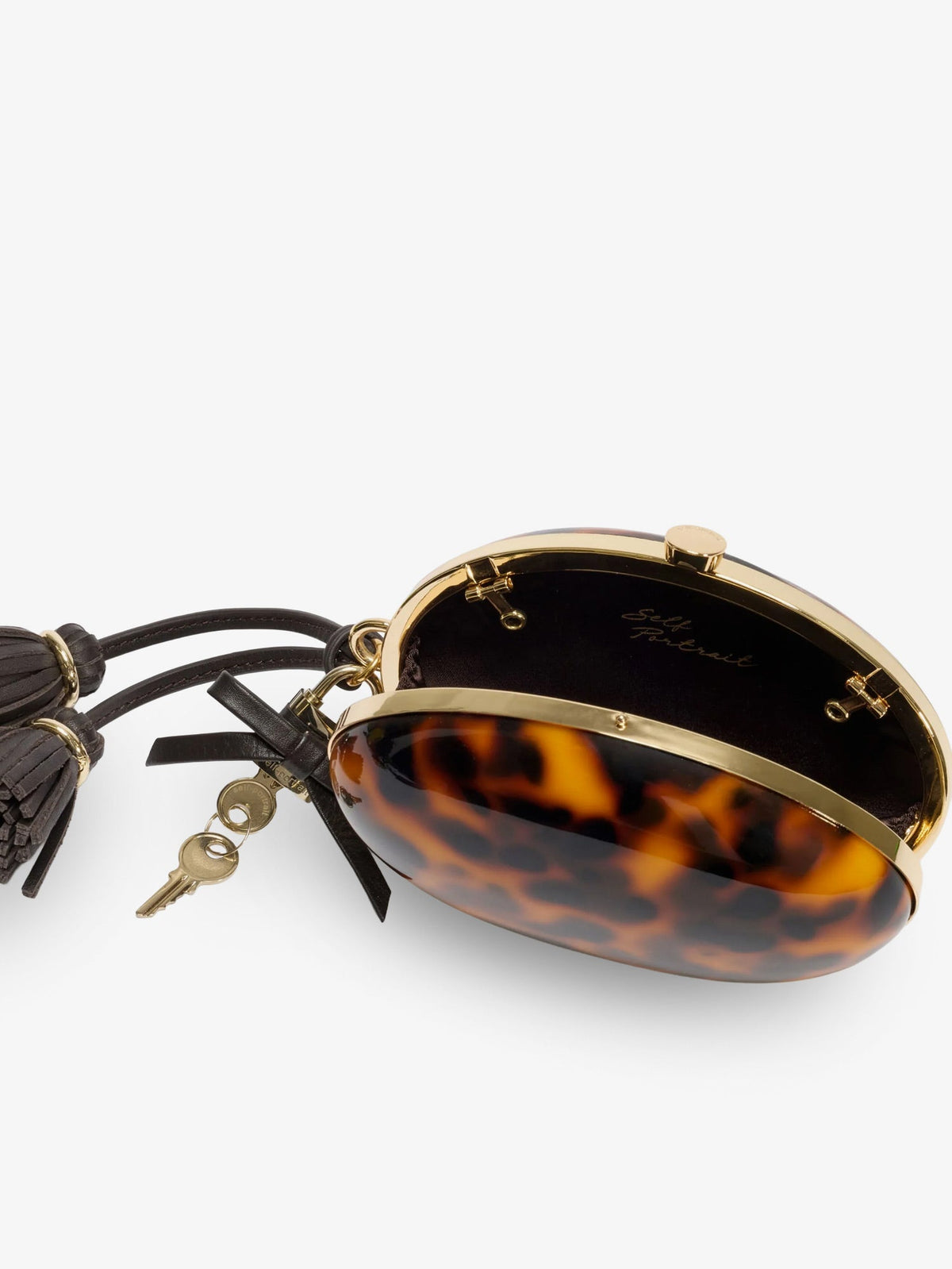 Self Portrait Women Oval Resin Clutch Bag