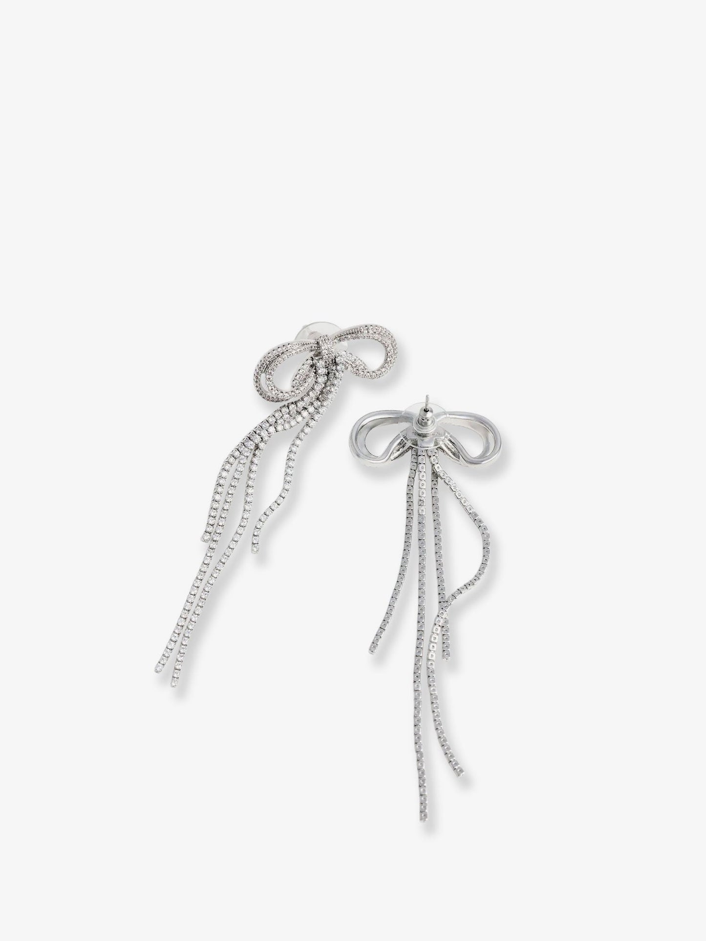 Self Portrait Women Double Crystal Bow Earrings SELF-PORTRAIT