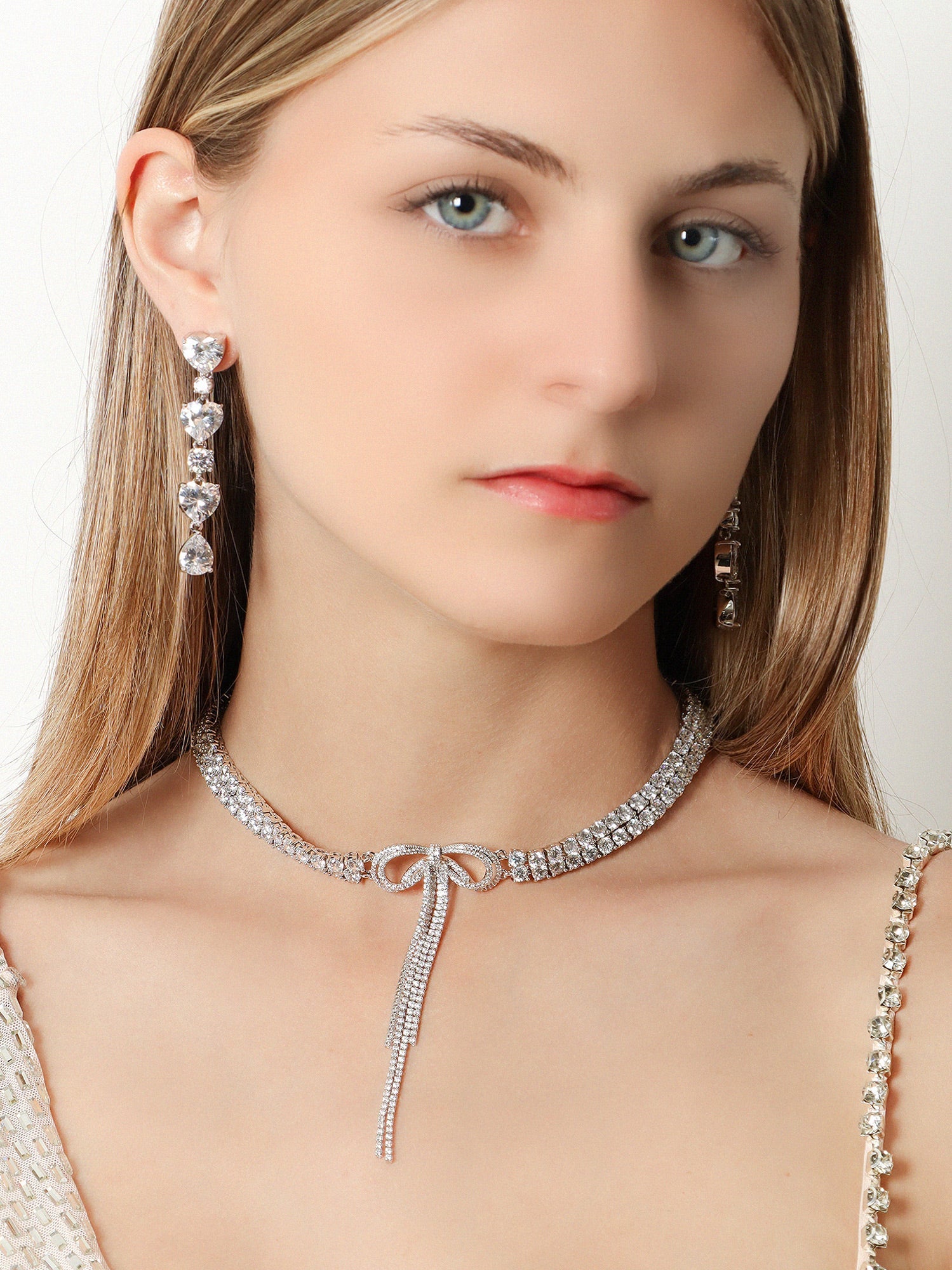 Self Portrait Women Double Crystal Bow Choker SELF-PORTRAIT