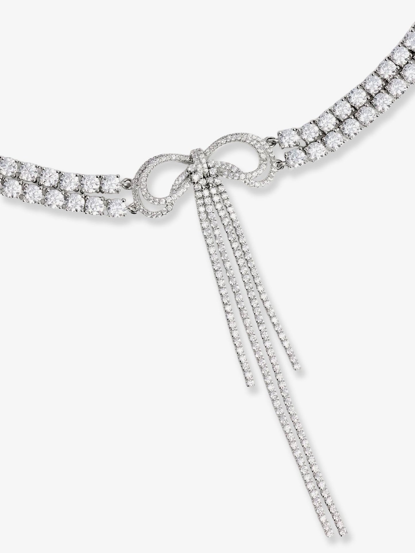 Self Portrait Women Double Crystal Bow Choker SELF-PORTRAIT