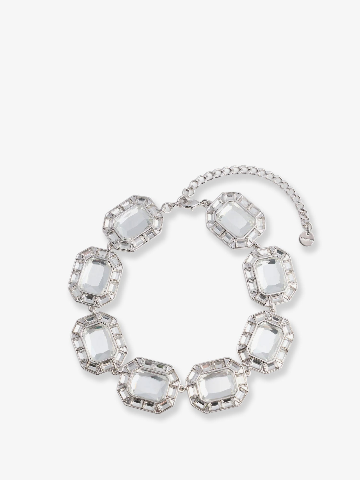 Self Portrait Women Silver Crystal Necklace SELF-PORTRAIT