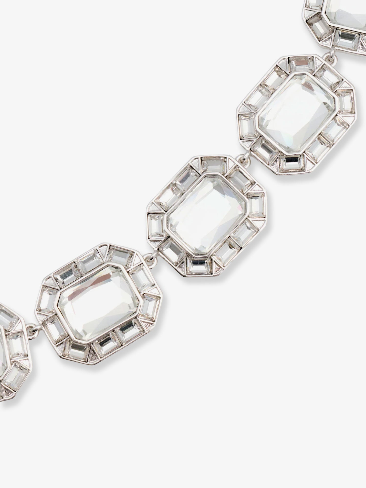 Self Portrait Women Silver Crystal Necklace SELF-PORTRAIT
