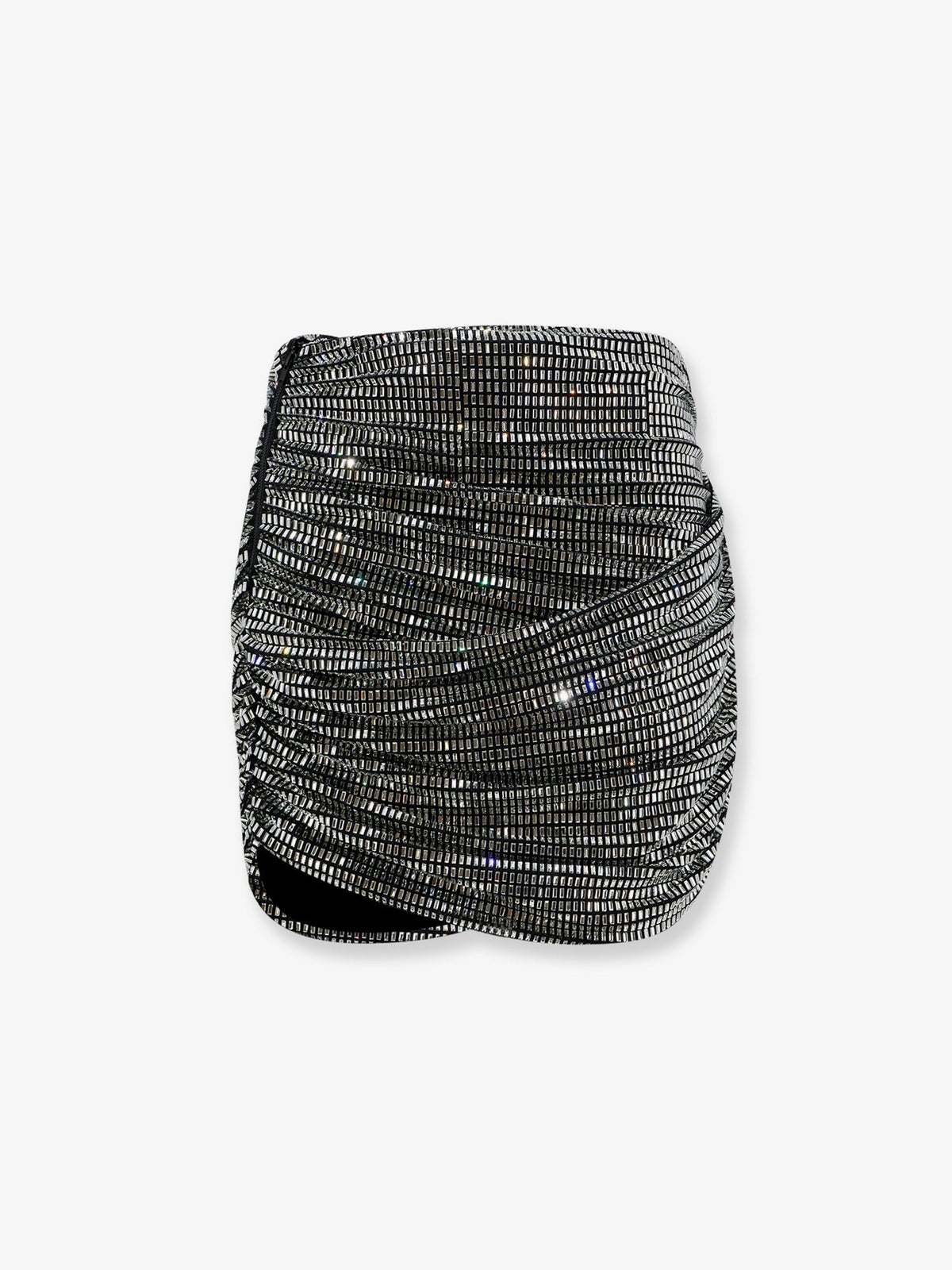 Self Portrait Women Mini Skirt With Silver Rhinestones SELF-PORTRAIT