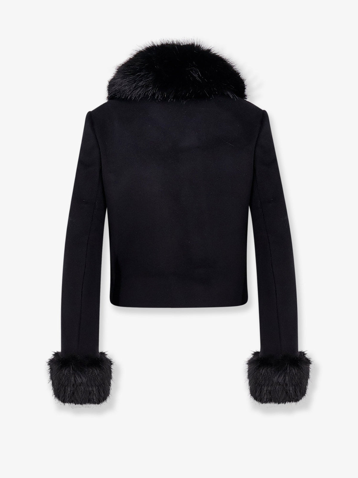 Self Portrait Women Wool Blend Blazer With Faux Fur Details SELF-PORTRAIT