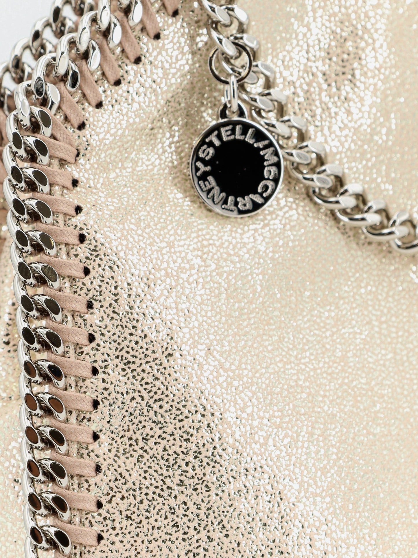 Stella Mccartney Women Falabella Tiny Shiny Shaggy Deer Crossbody Bag STELLA MCCARTNEY