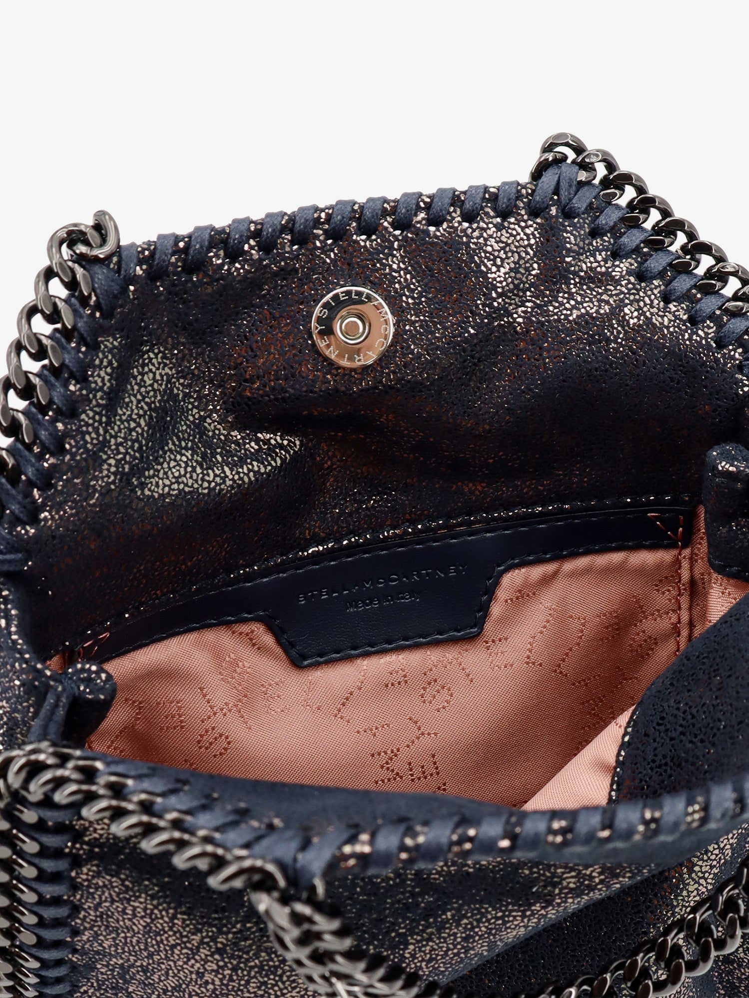 Stella Mccartney Women Falabella Tiny Shiny Shaggy Deer Crossbody Bag STELLA MCCARTNEY