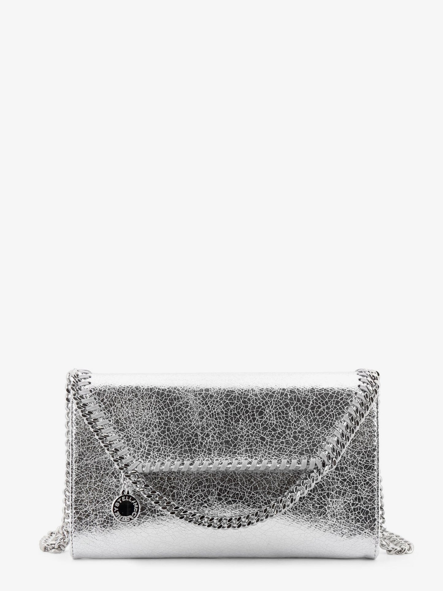 Stella Mccartney Women Falabella Metallic Fabric Crossbody Bag STELLA MCCARTNEY