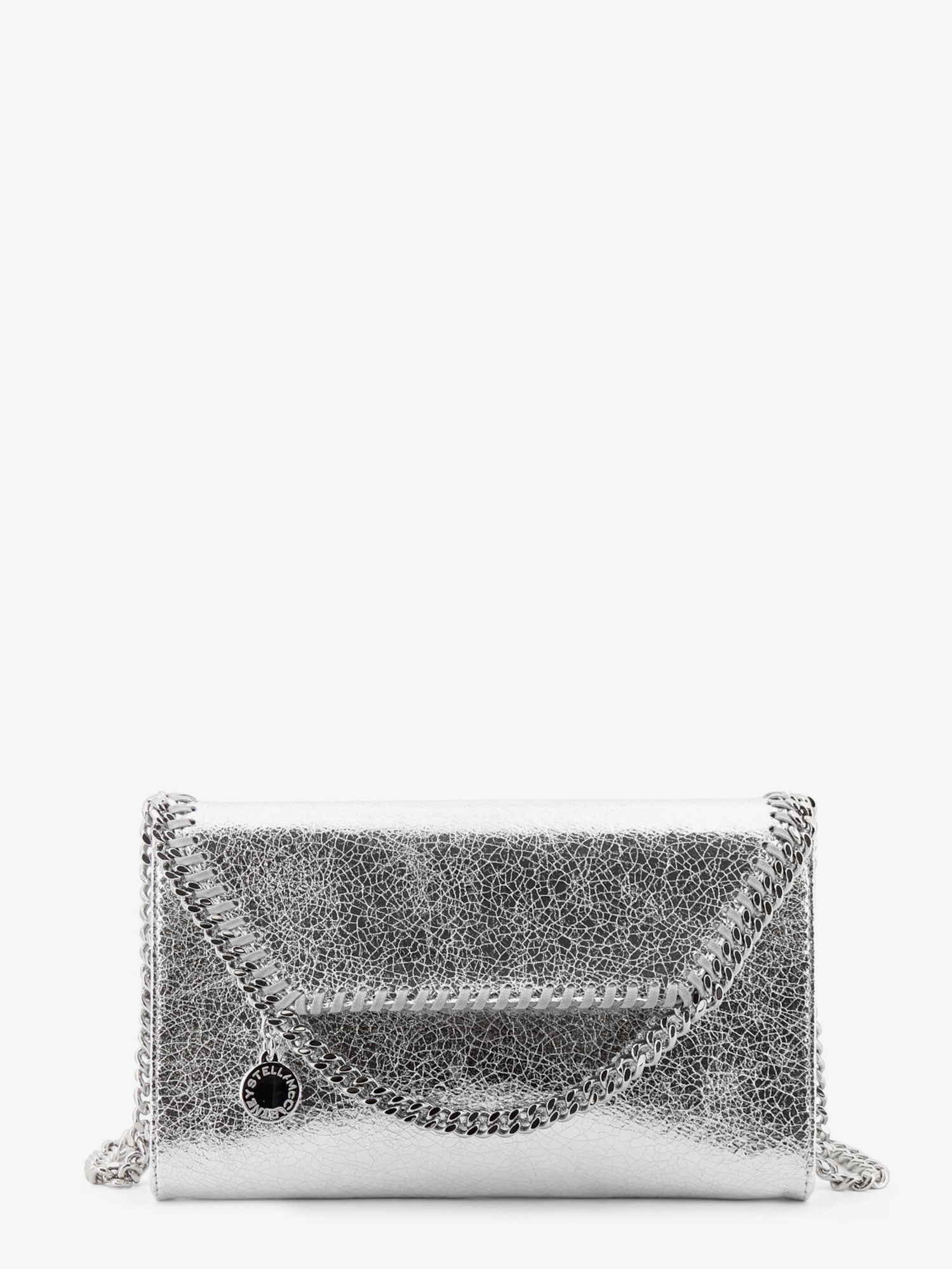 Stella Mccartney Women Falabella Metallic Fabric Crossbody Bag STELLA MCCARTNEY