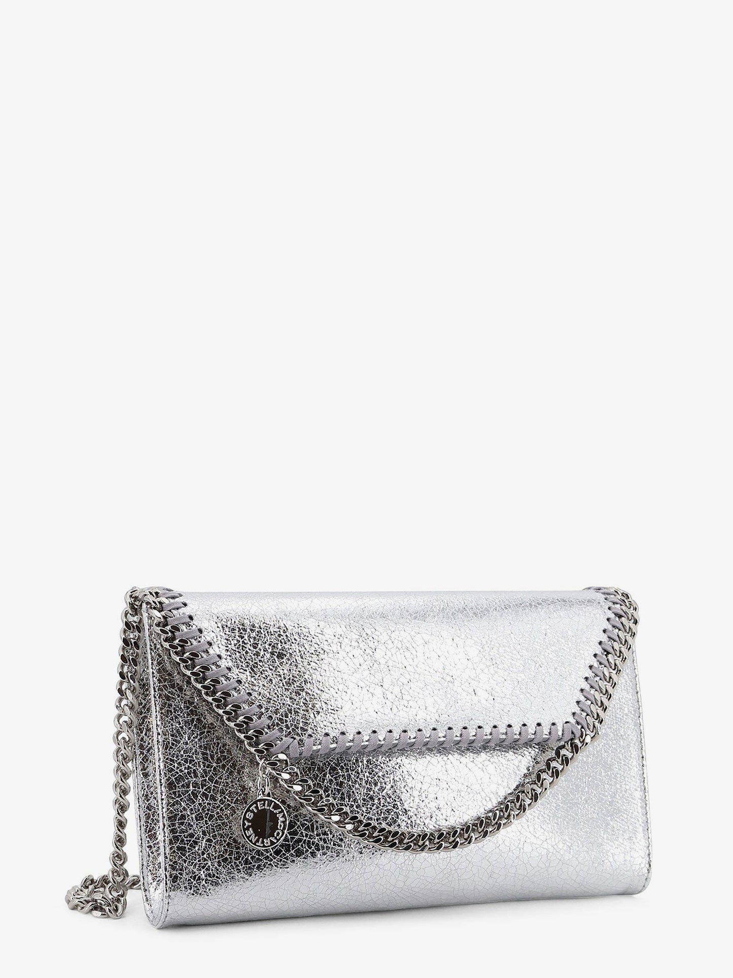 Stella Mccartney Women Falabella Metallic Fabric Crossbody Bag STELLA MCCARTNEY