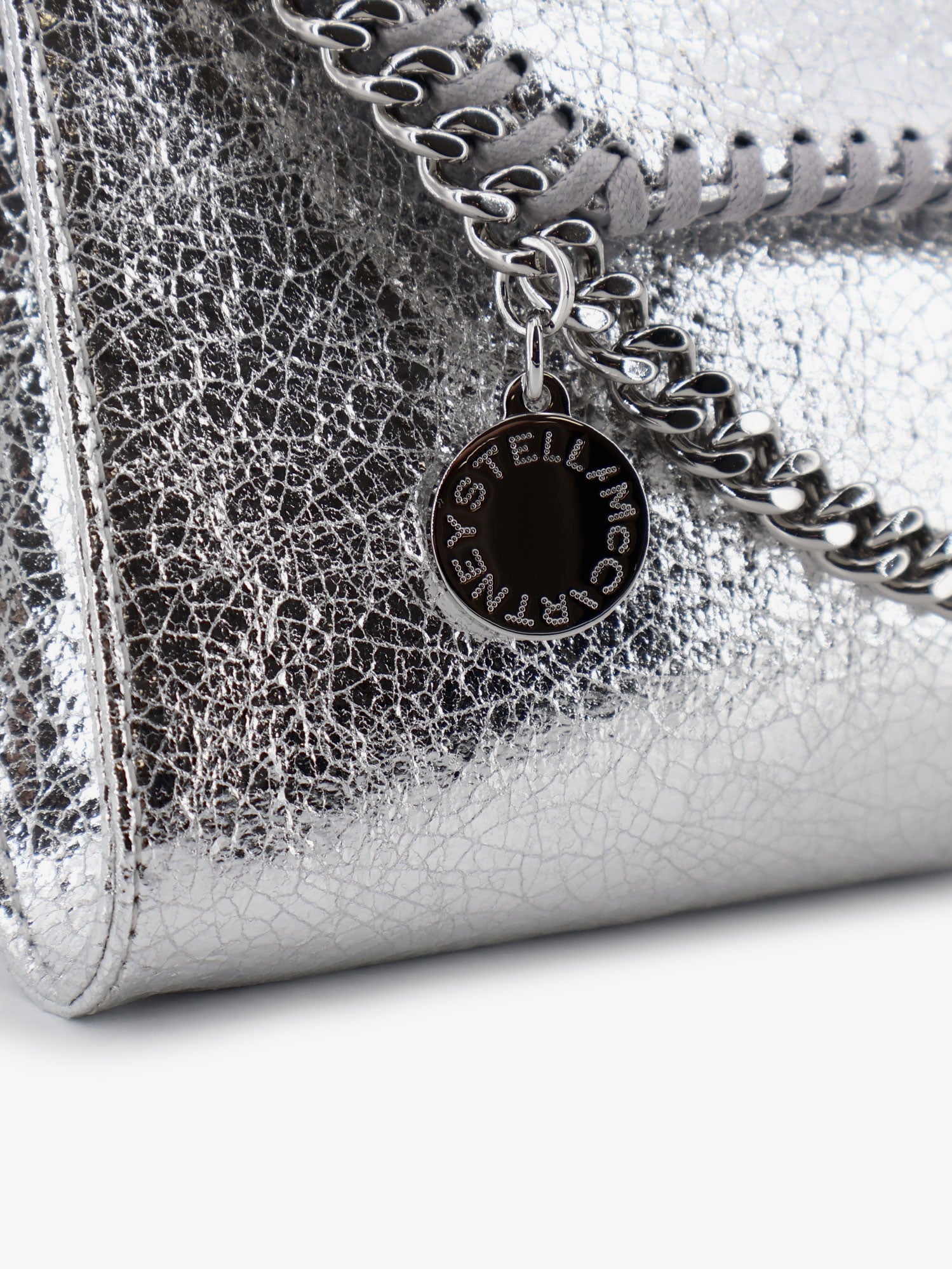 Stella Mccartney Women Falabella Metallic Fabric Crossbody Bag STELLA MCCARTNEY