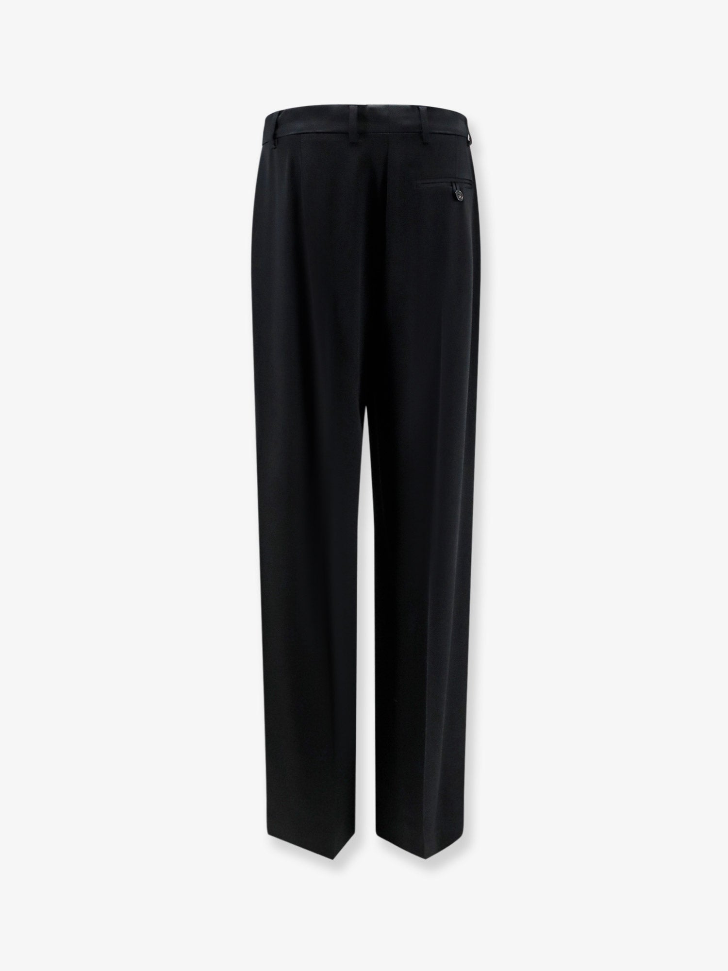 Stella Mccartney Women Pleated Straight Satin Trousers STELLA MCCARTNEY