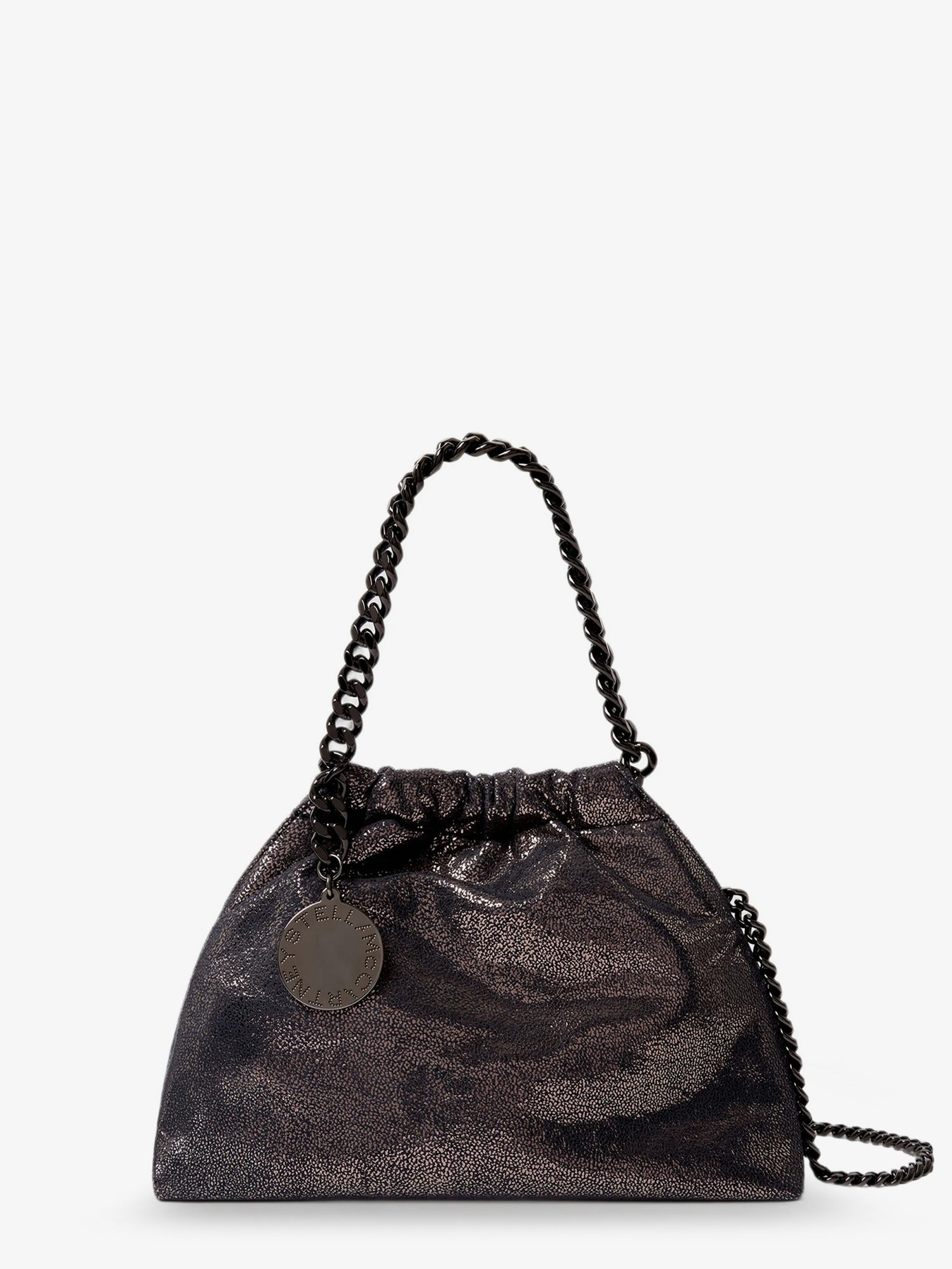 Stella Mccartney Women Falabella Eco Shiny Dotted Chamois Fabric Shoulder Bag STELLA MCCARTNEY