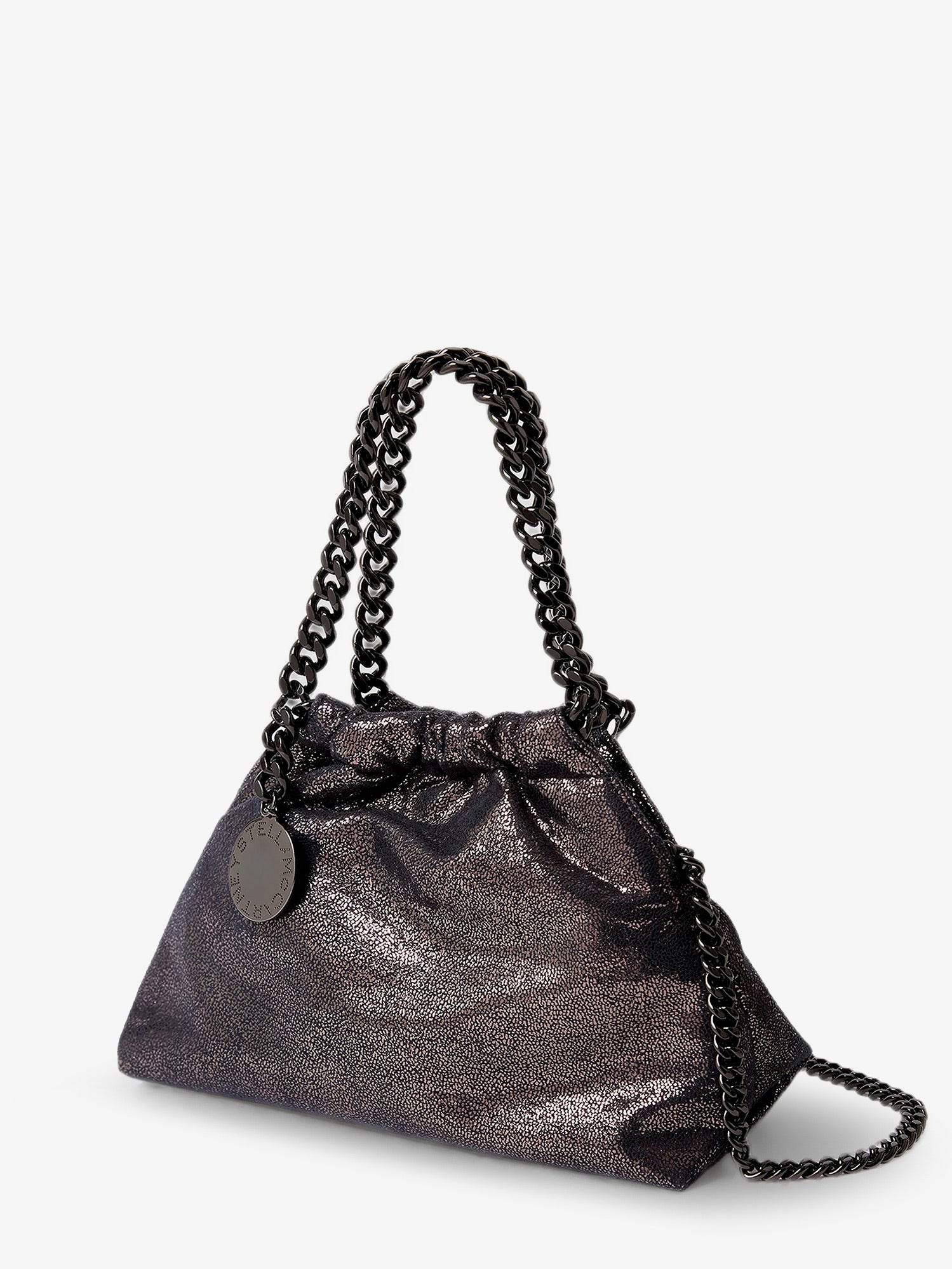 Stella Mccartney Women Falabella Eco Shiny Dotted Chamois Fabric Shoulder Bag STELLA MCCARTNEY