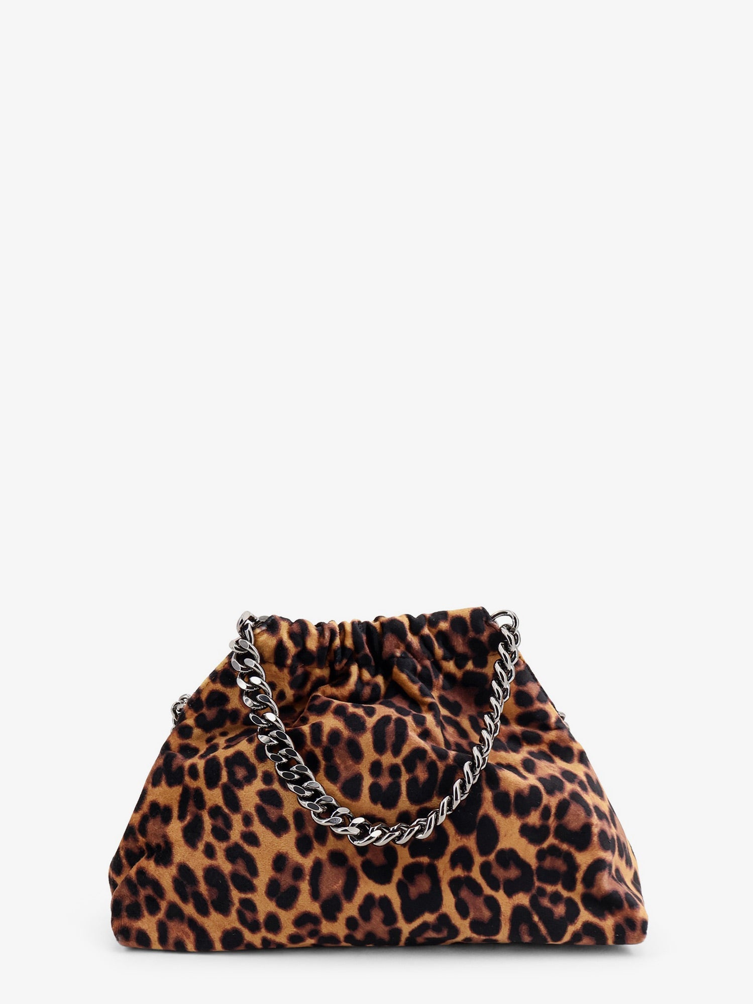 Stella Mccartney Women Falabella Mini Leopard Print Velvet Crossbody Bag STELLA MCCARTNEY
