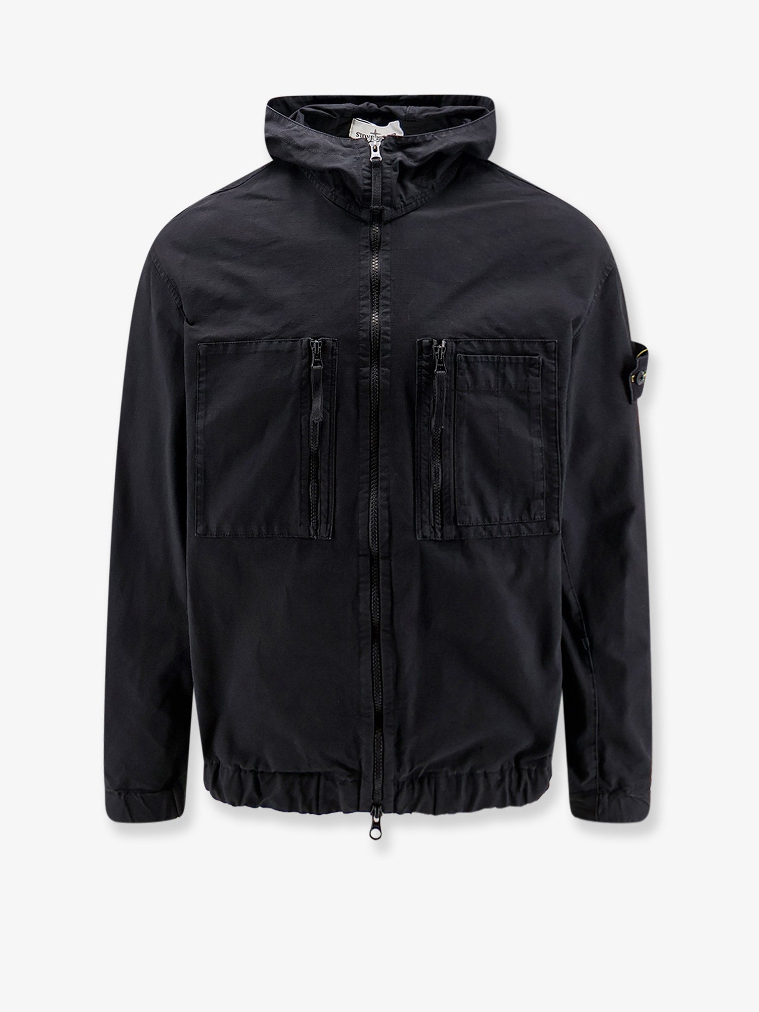 Stone Island Men Hooded Organic Cotton Jacket STONE ISLAND