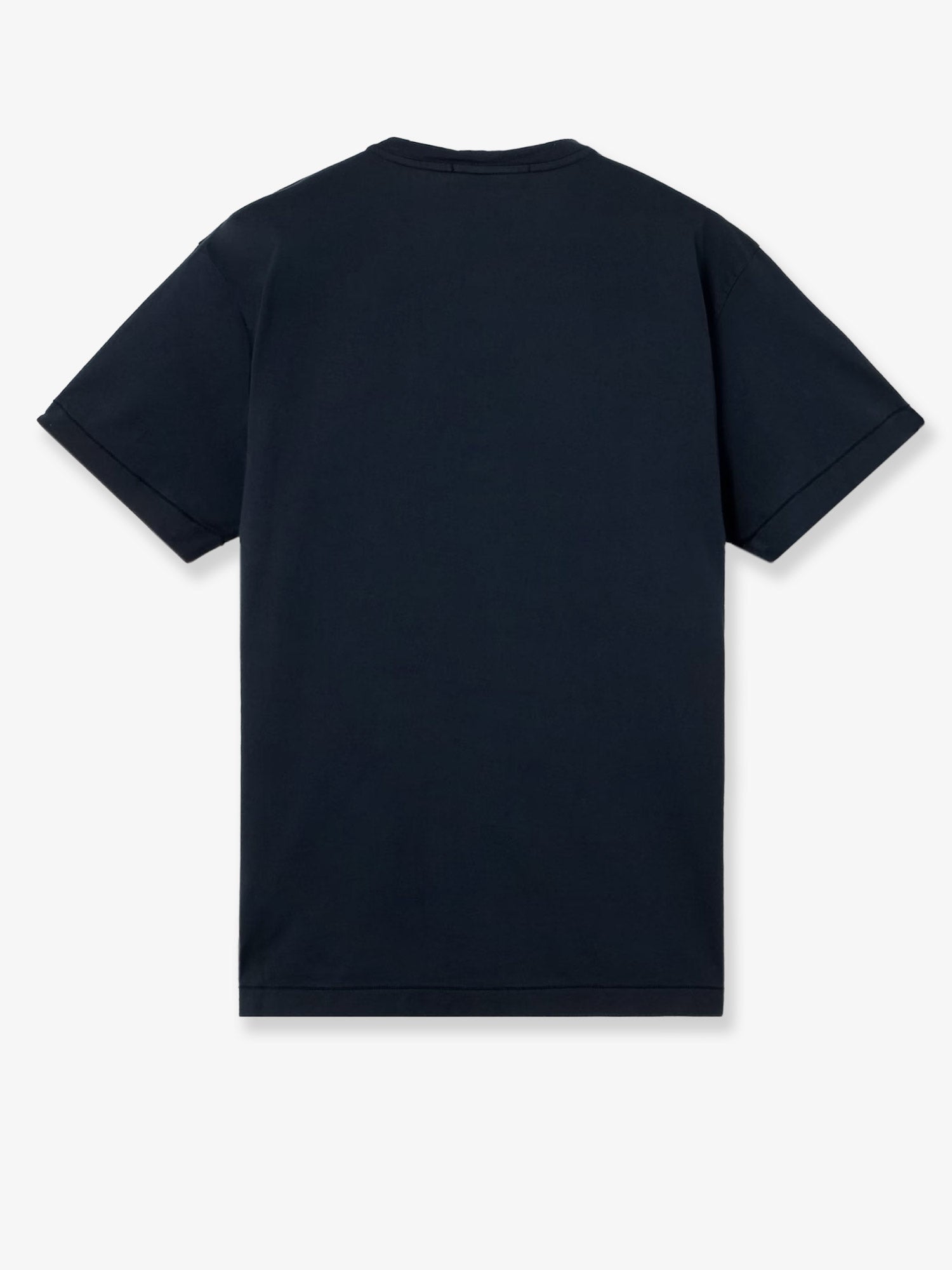 Stone Island Men Cotton T-Shirt With Front Logo Patch STONE ISLAND