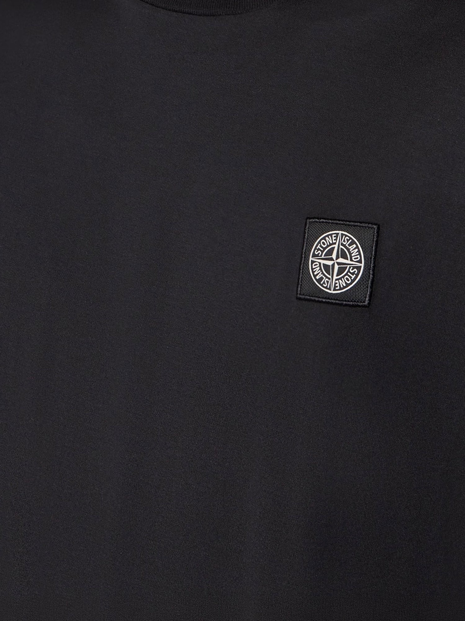 Stone Island Men Cotton T-Shirt With Front Logo Patch STONE ISLAND