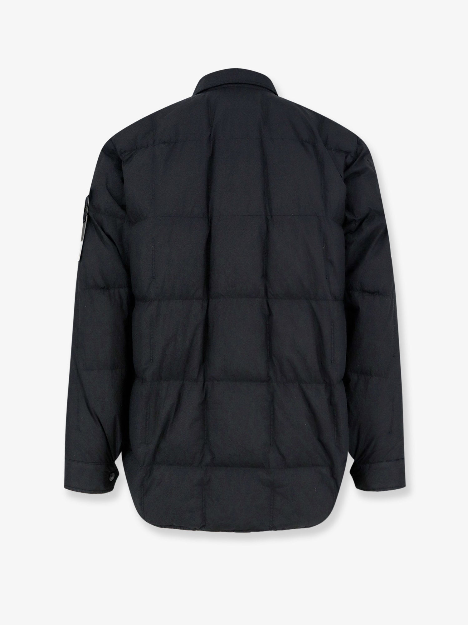 Stone Island Men Garment Dyed Crinkle Reps Ny  Recycled Nylon Down Jacket With Side Logo Patch STONE ISLAND