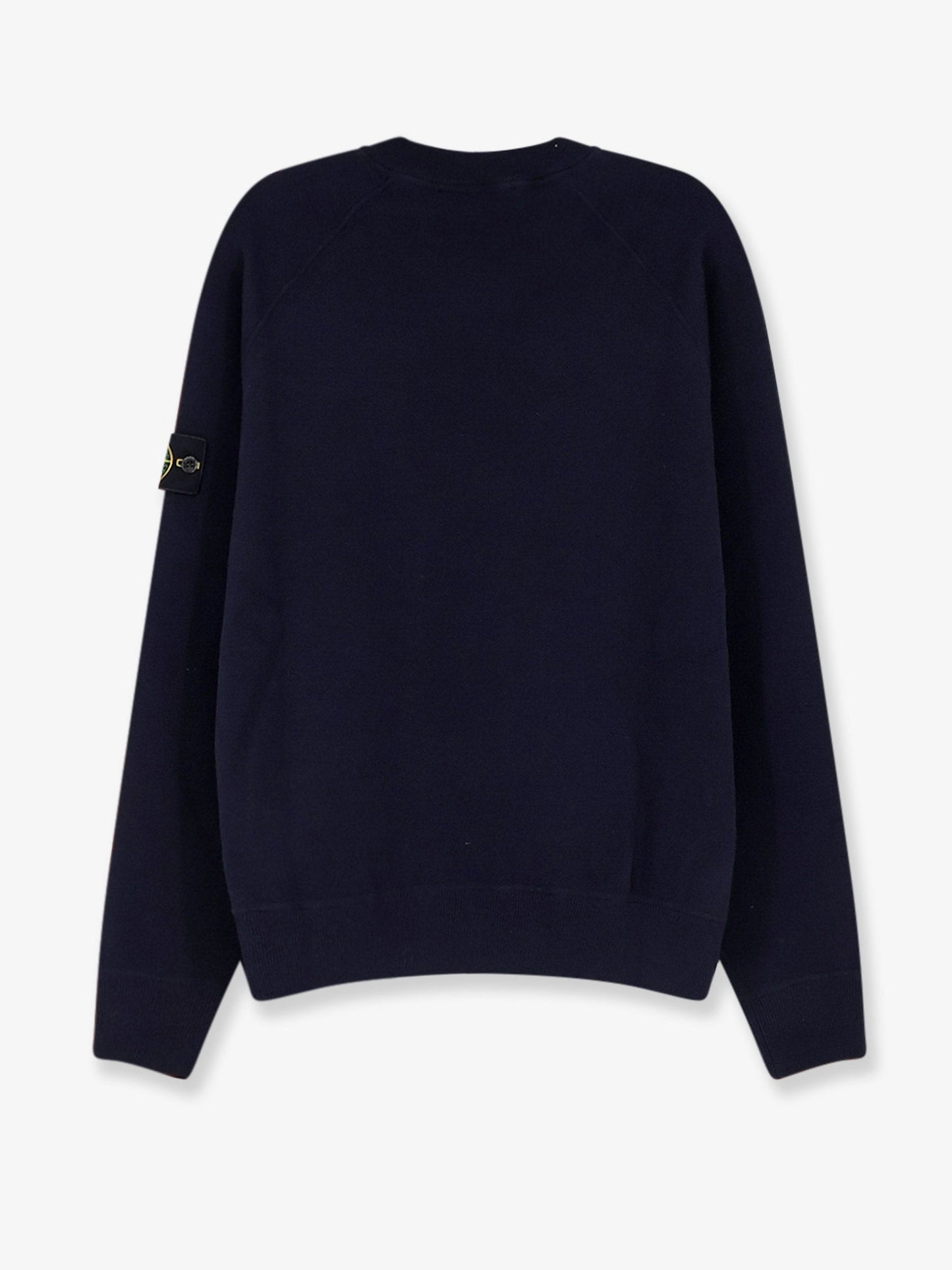 Stone Island Men Cotton Sweater With Side Logo Patch STONE ISLAND