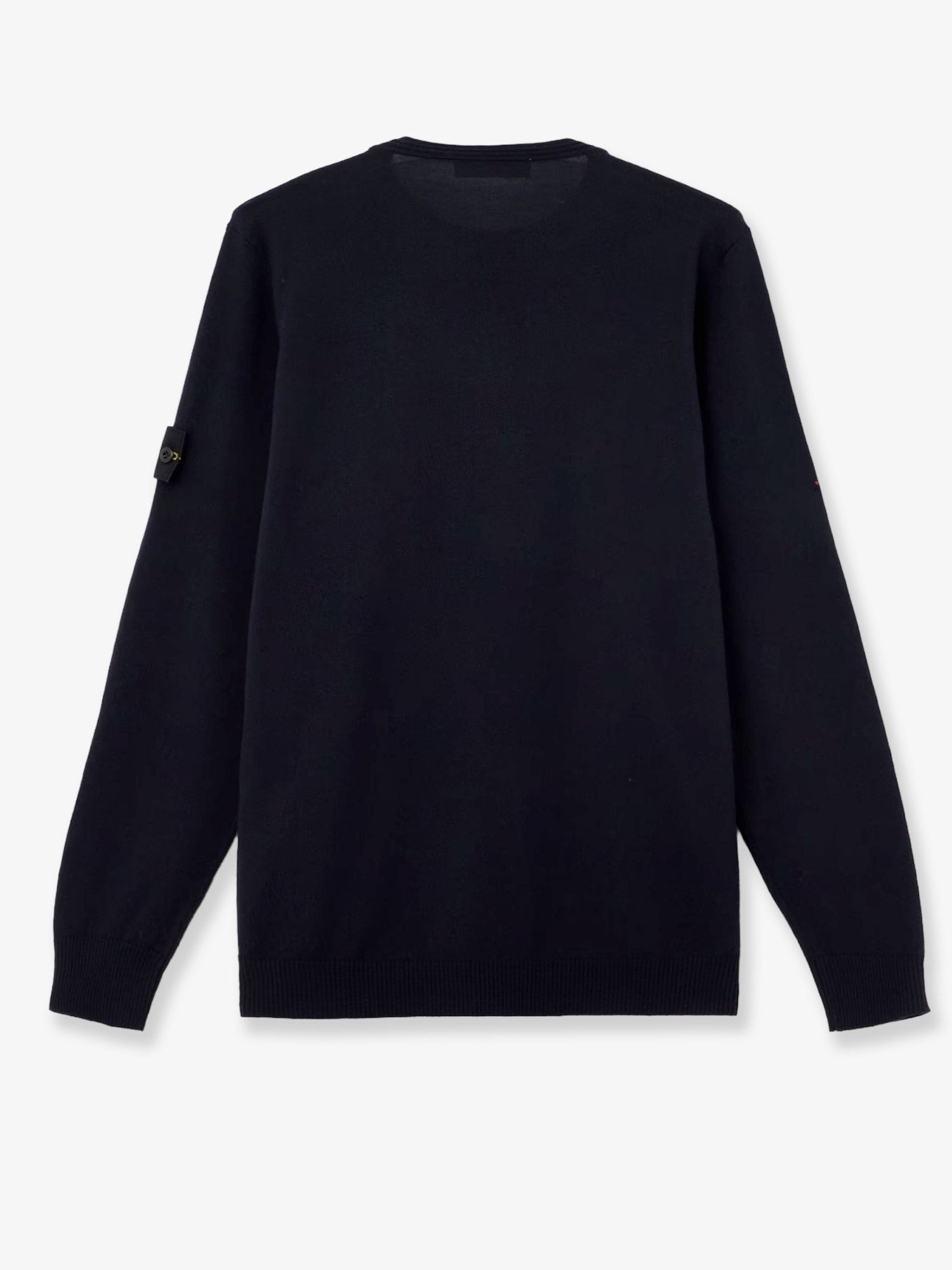 Stone Island Men Wool Sweater With Side Logo Patch STONE ISLAND