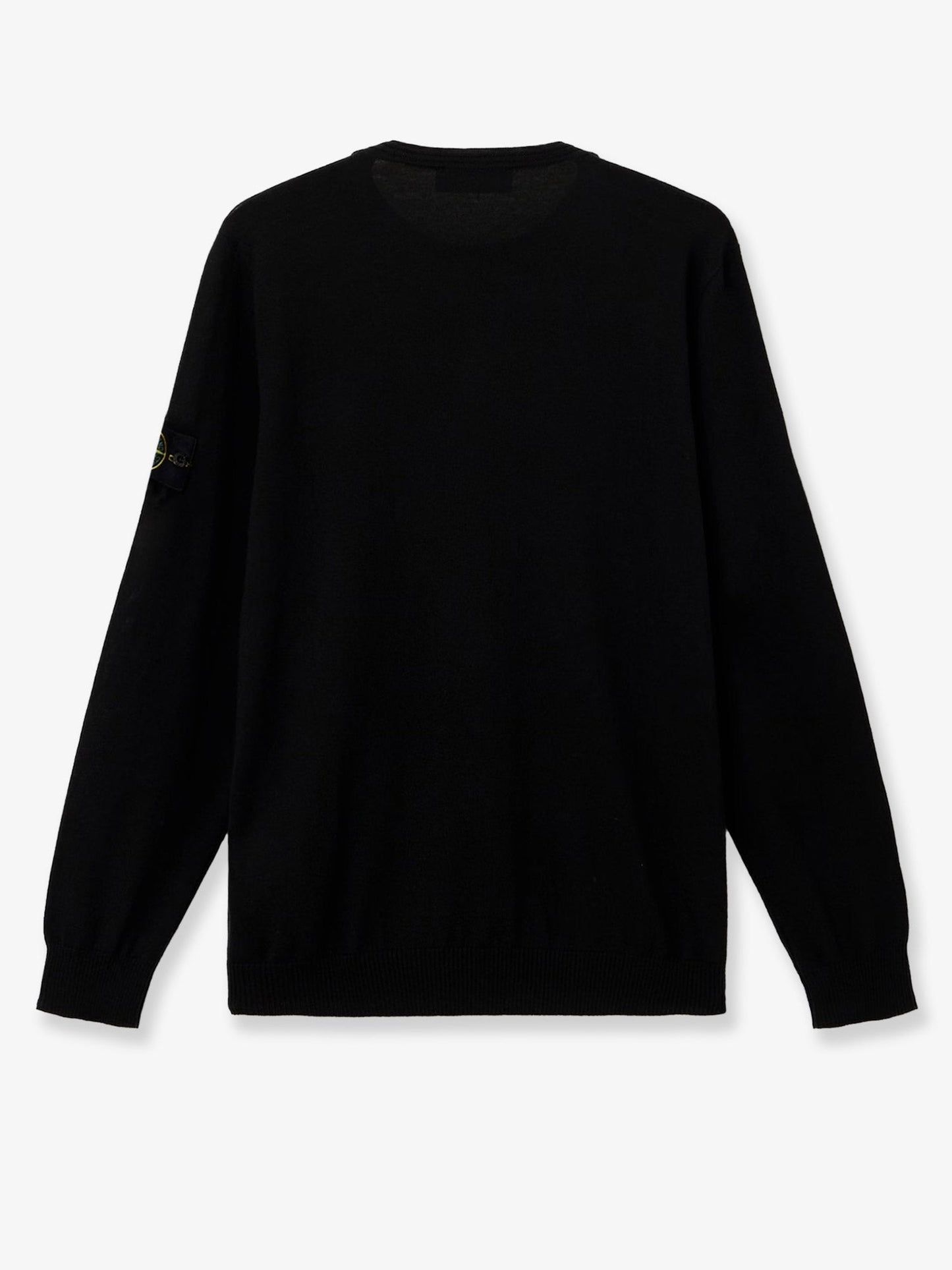 Stone Island Men Wool Sweater With Side Logo Patch STONE ISLAND
