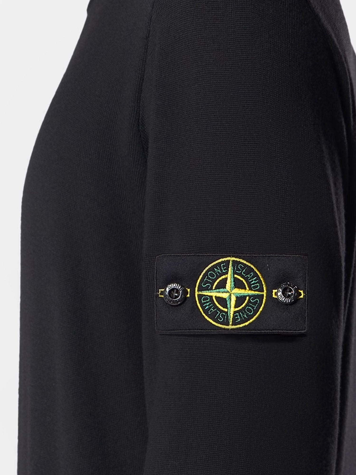 Stone Island Men Wool Sweater With Side Logo Patch STONE ISLAND